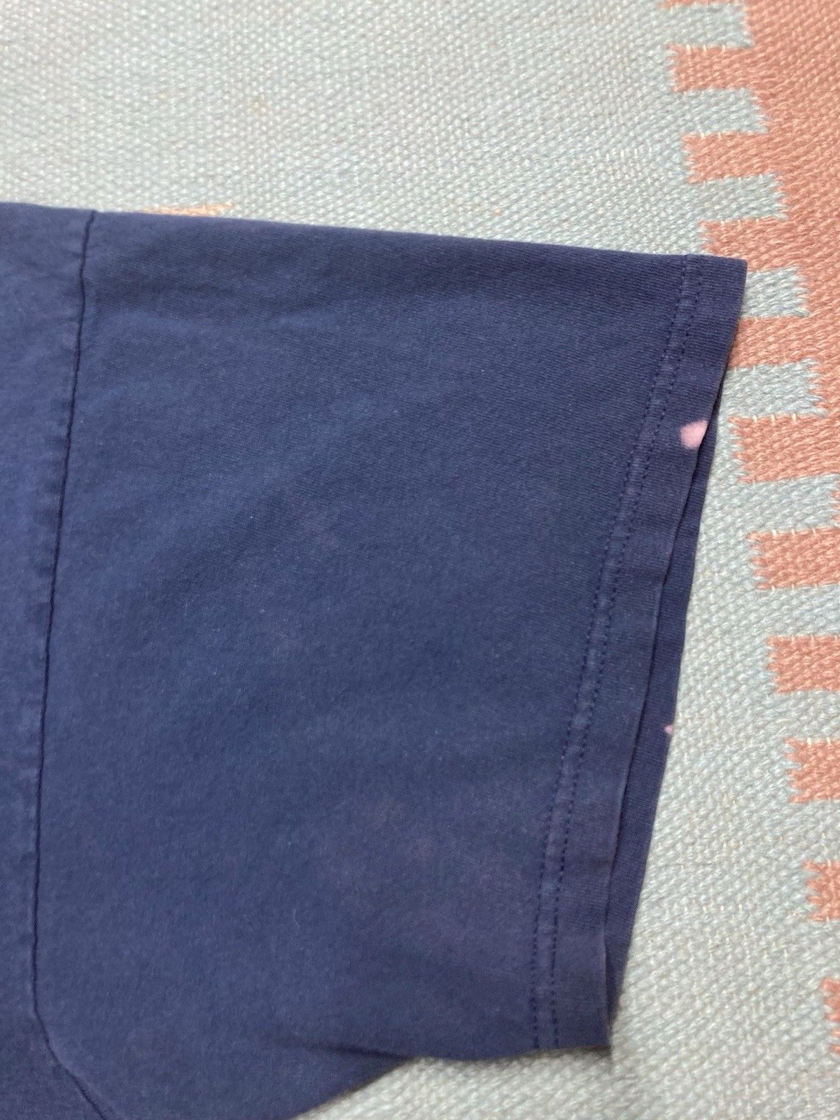 Vintage Nike t shirt embroidered swoosh check navy blue faded XXL Size US XXL / EU 58 / 5 - 6 Thumbnail