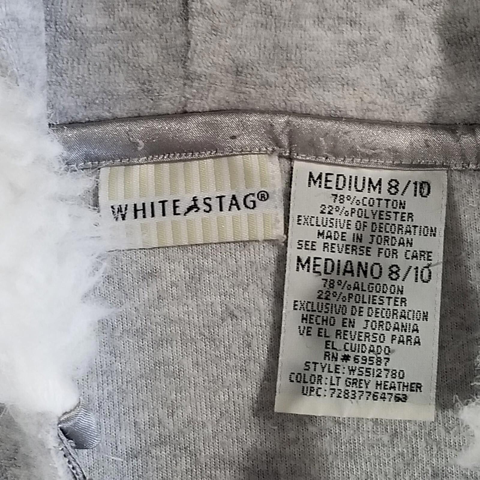 Designer White Stag Medium 8/10 Gray Fur Lined Hood Zip Up Jacket Size M / US 6-8 / IT 42-44 - 3 Thumbnail