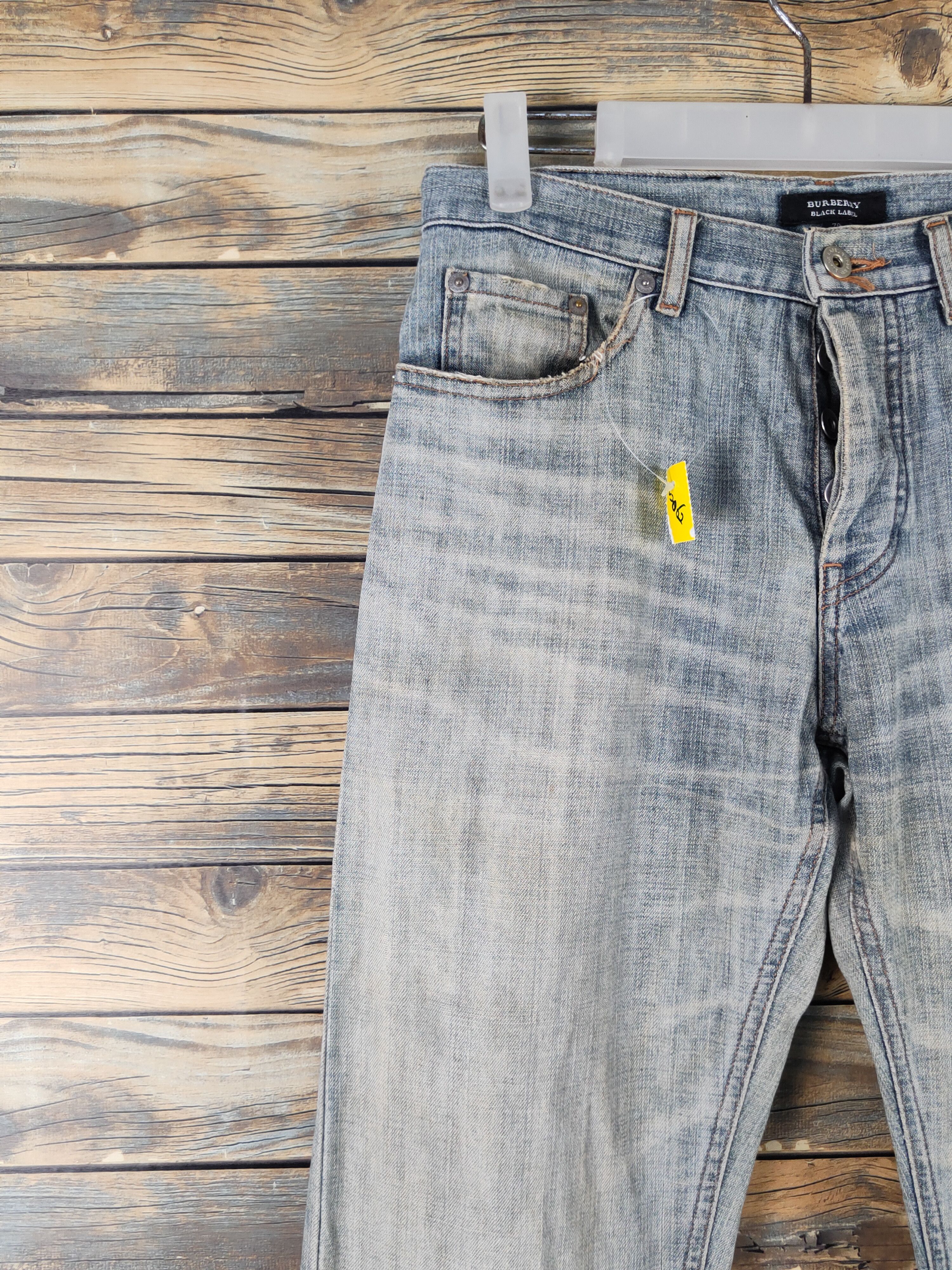 Burberry Burberry Blue Faded Distressed Ripped denim Jeans #W2062 Size US 29 - 3 Thumbnail