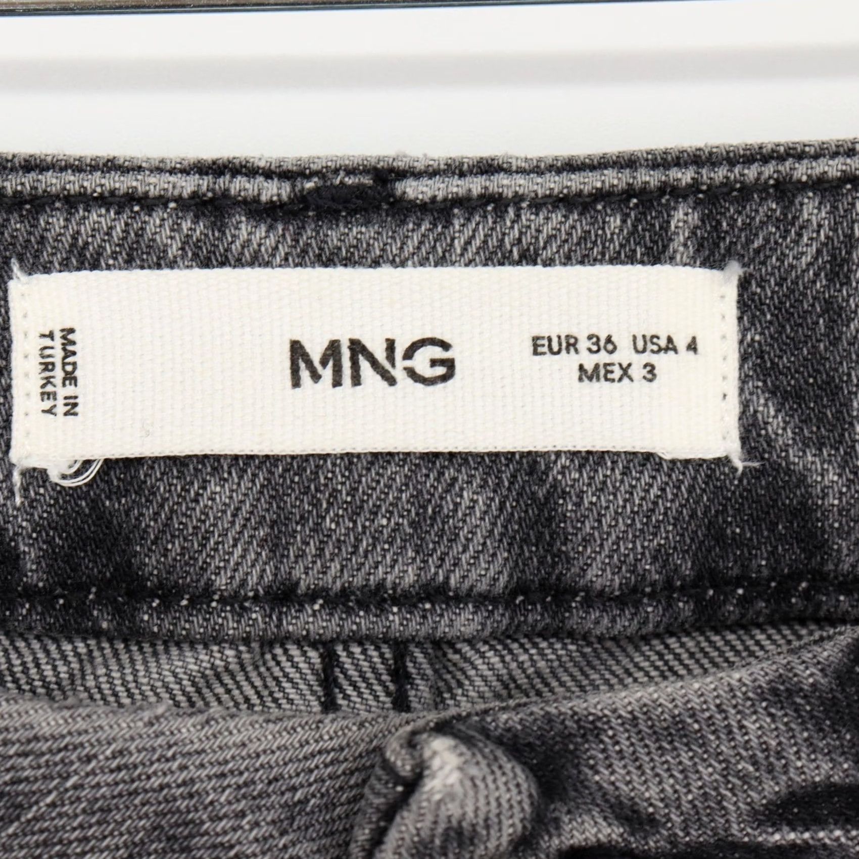 Mango Mango Jeans Womens Size 4 Gray Wash Denim Mid-Rise Flared Bootcut Stretch Comfort Button Zip Size 27" / US 4 / IT 40 - 4 Thumbnail