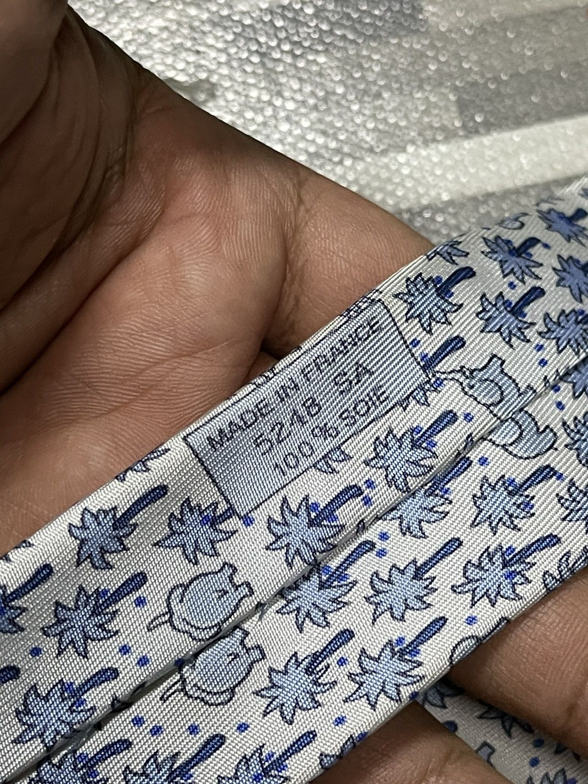 Hermes Hermes Silk Tie Size ONE SIZE - 3 Thumbnail
