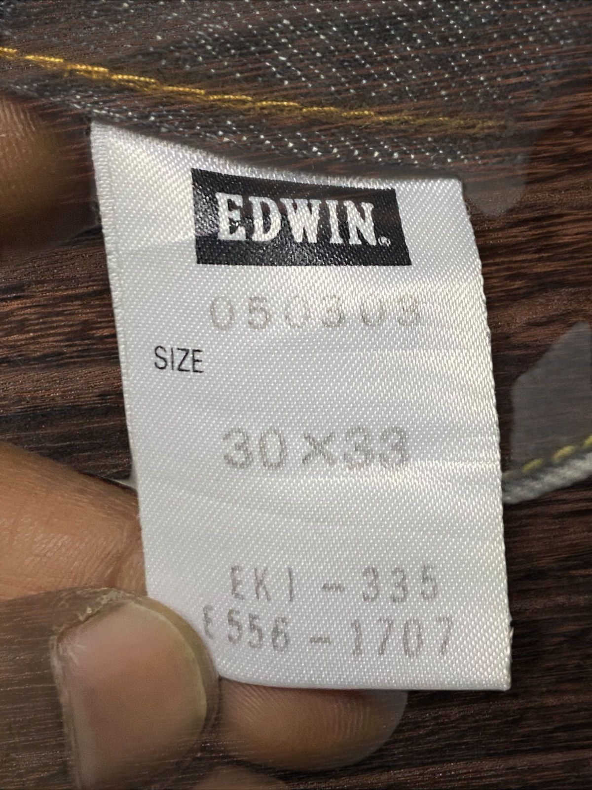 Japanese Brand Edwin 503 Denim Acid Wash Stain Distressed Loose Jeans Size US 30 / EU 46 - 24 Thumbnail