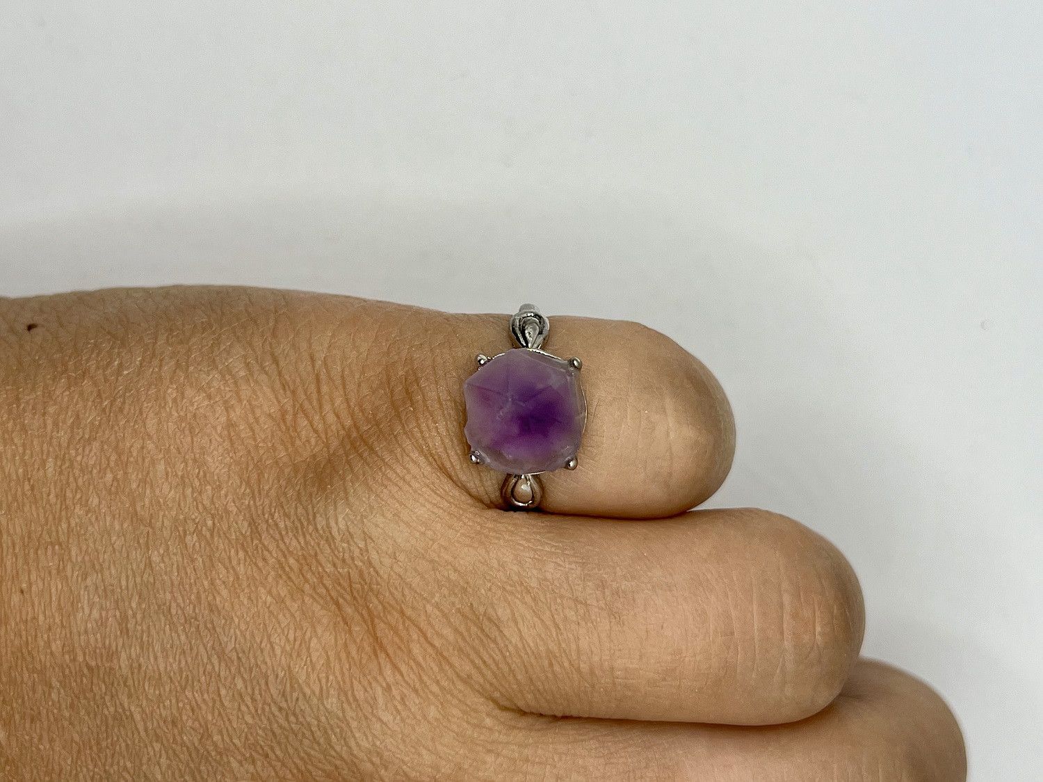 Jewelry Purple Amethyst Tibetan Silver Ring - Size 7 Size ONE SIZE - 4 Thumbnail
