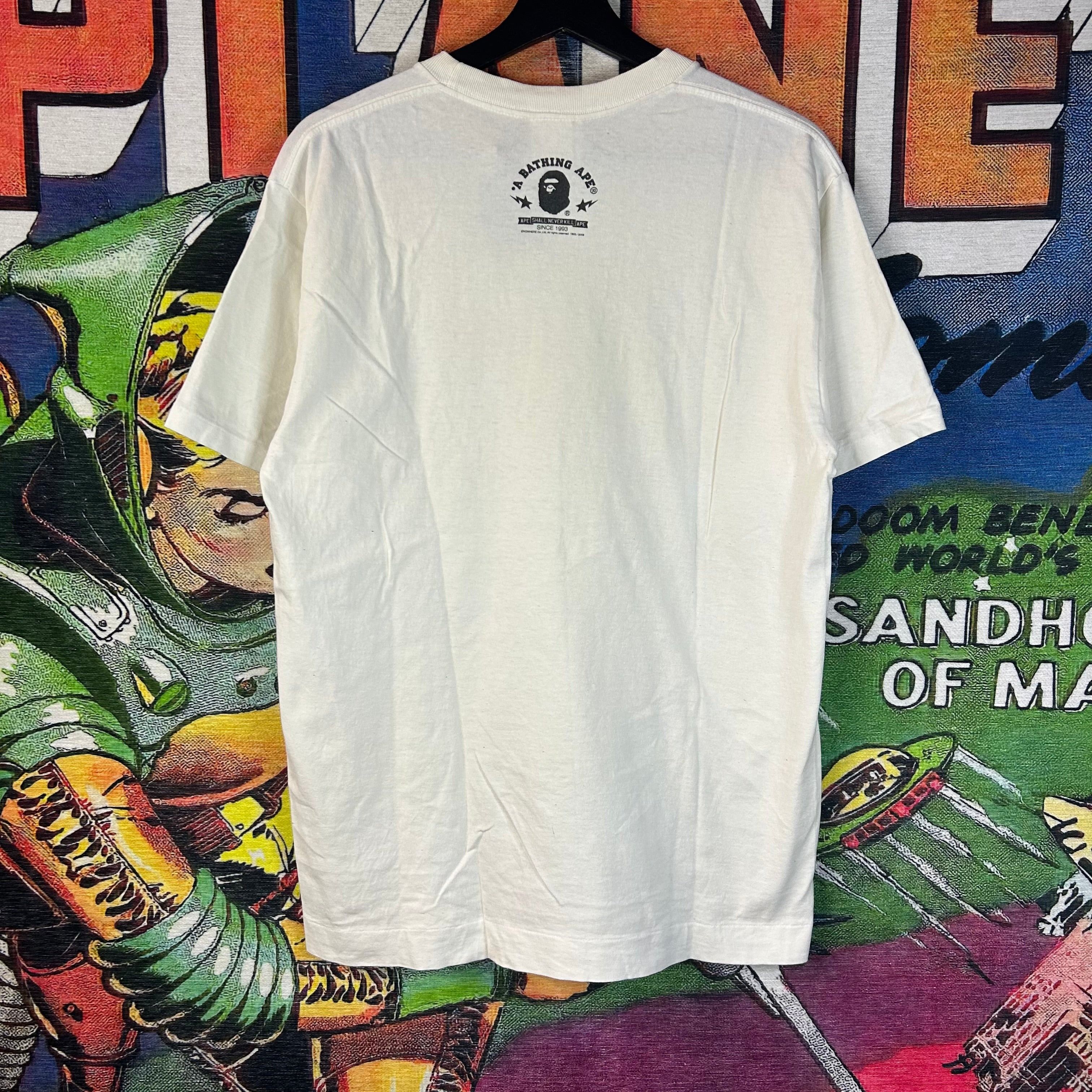 Bape Bape Baby Milo ASNKA Peace Sign Tee Size Medium Size US M / EU 48-50 / 2 - 2 Thumbnail