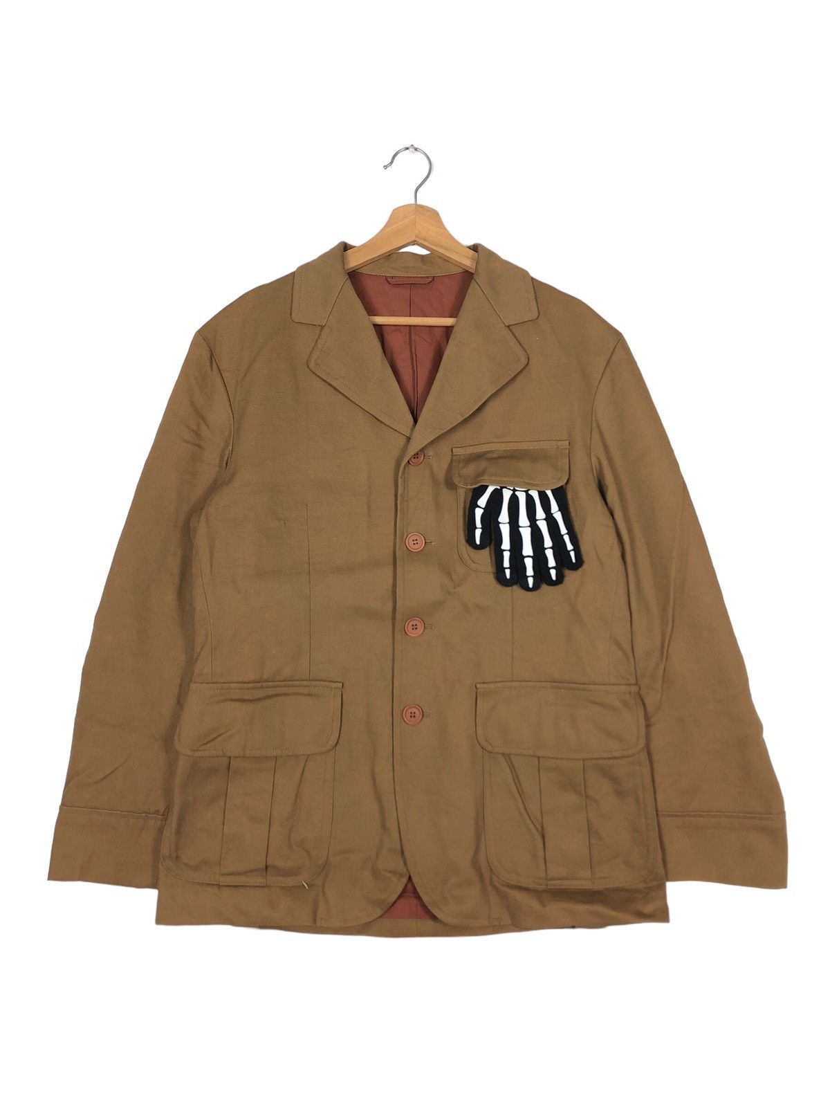 Romeo Gigli 🔥Double Collar Chore Jacket Cargo Pocket Romeo Gigli Size US M / EU 48-50 / 2 - 1 Thumbnail