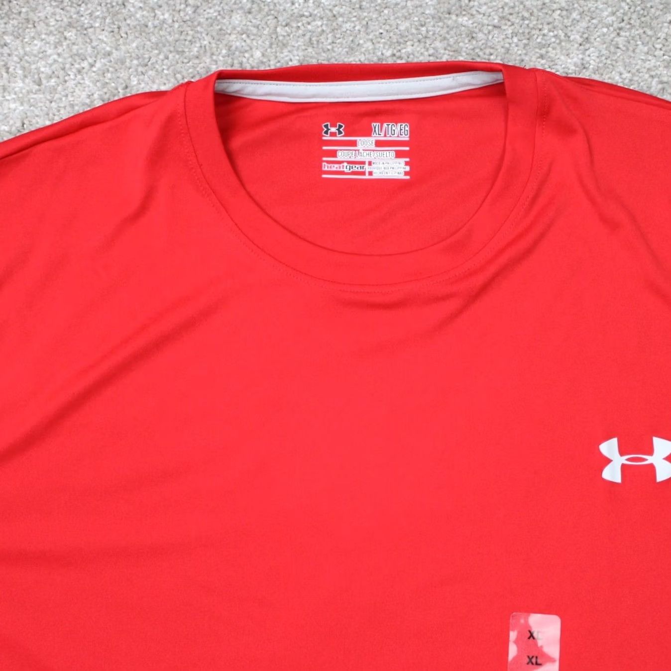 Under Armour Under Armour Shirt Mens XL Red UA HeatGear Loose Fit Short Sleeve Anti-Odor NWT Size US XL / EU 56 / 4 - 3 Thumbnail