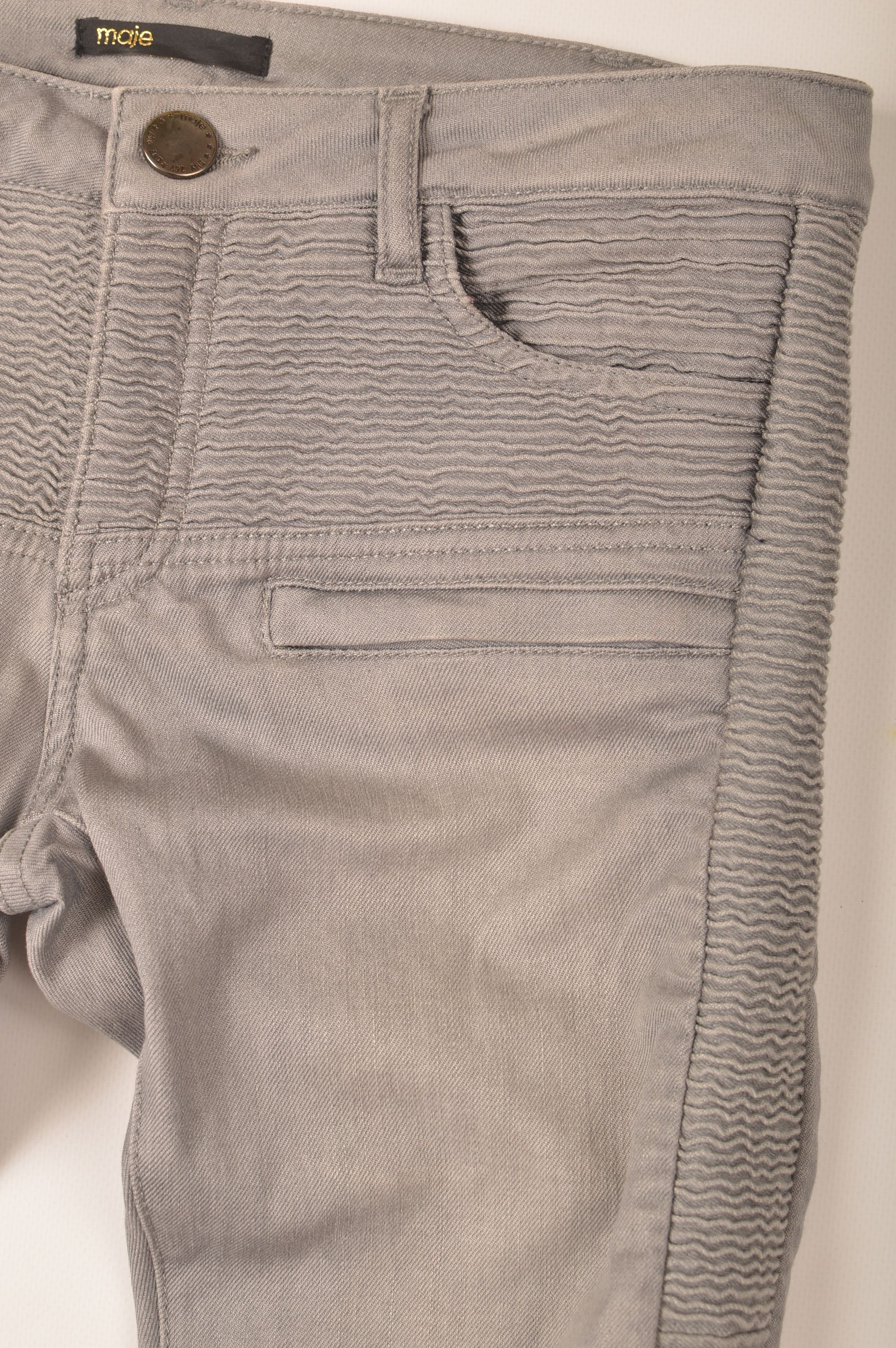 Maje Maje W's Skinny Moto Biker Jeans H14FOWNTOWN Size 26" / US 2 / IT 38 - 3 Thumbnail