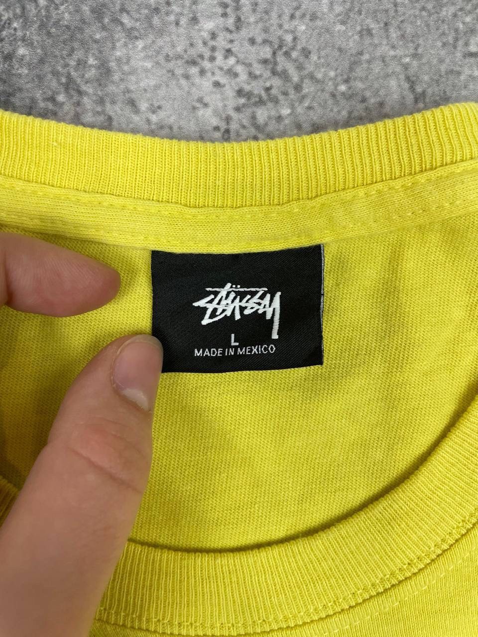 Stussy Stussy Men Cotton Long Sleeve T Shirt Yellow Streetwear Size US L / EU 52-54 / 3 - 3 Thumbnail