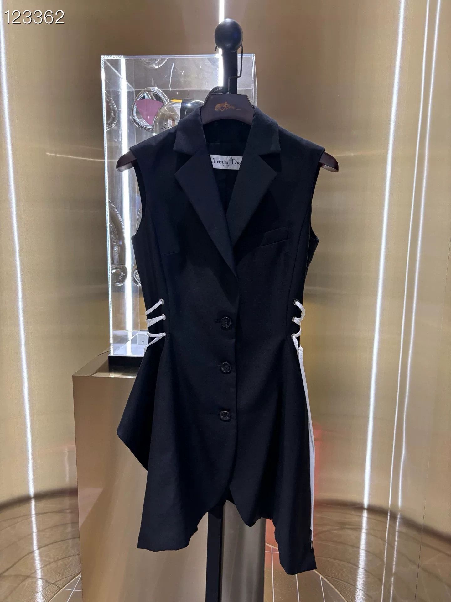 Dior Dior Runway Slim Suit Fabric Vest Dress Size S / US 4 / IT 40 - 1 Thumbnail