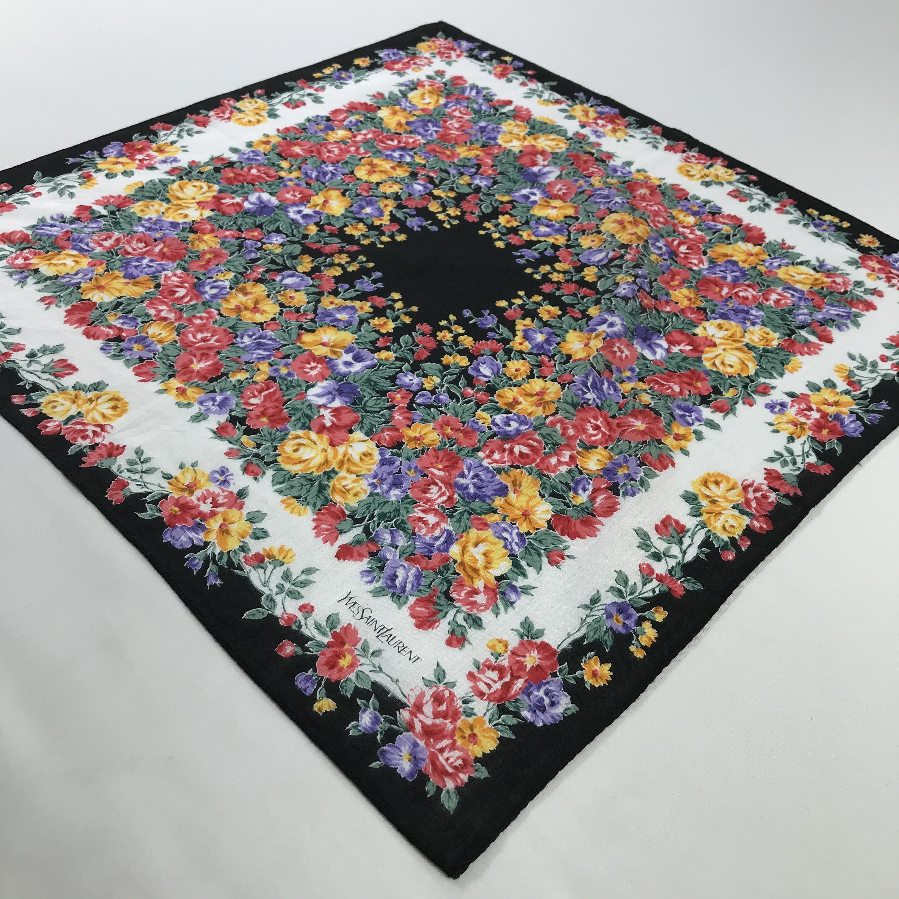 Vintage × Yves Saint Laurent Yves Saint Laurent Bandana / Handkerchief /Neckerchief -S655 Size ONE SIZE - 2 Thumbnail