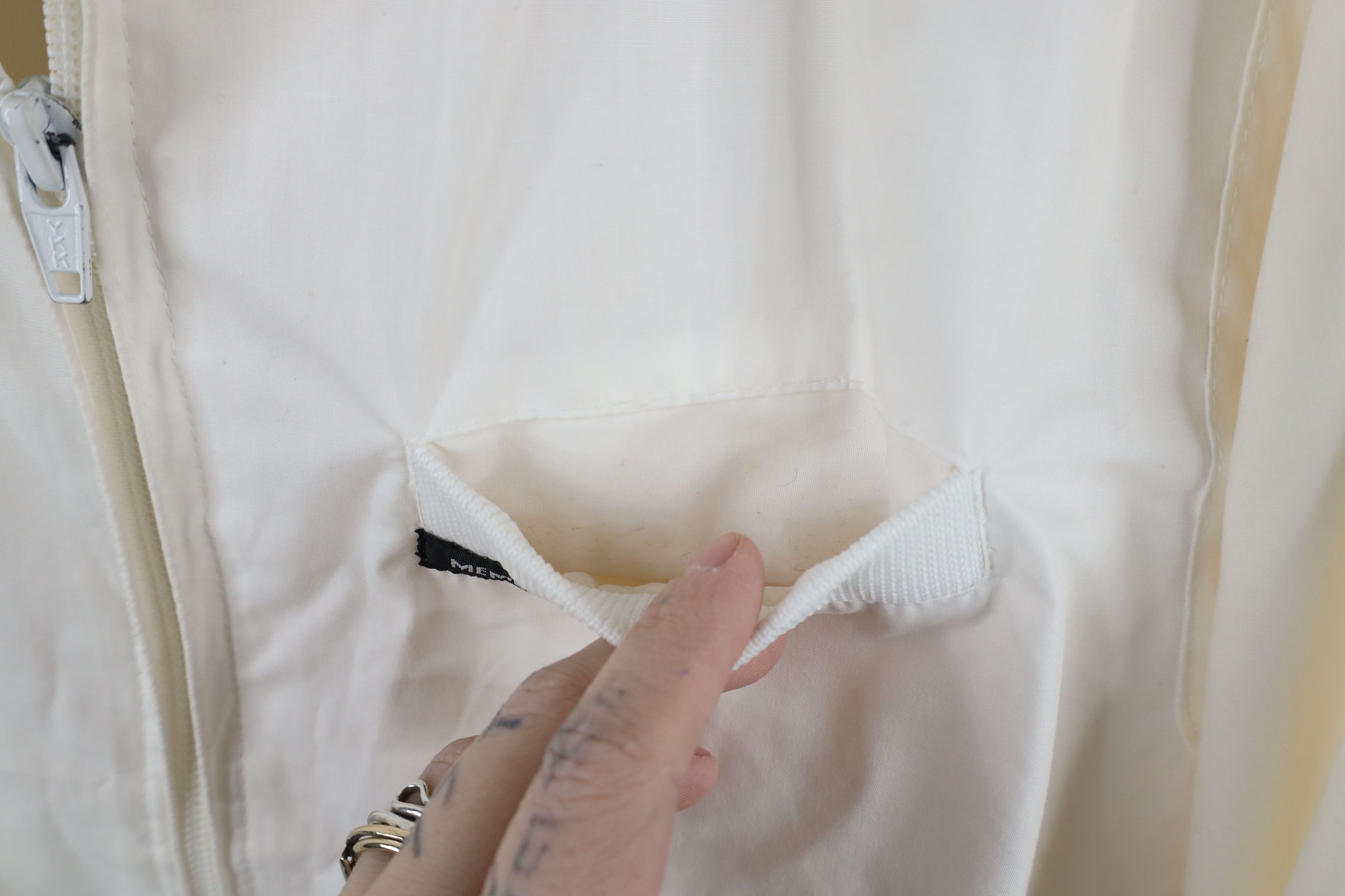 Members Only × Vintage Vintage 90s Members Only Cafe Racer Bomber Jacket White Size US L / EU 52-54 / 3 - 5 Thumbnail