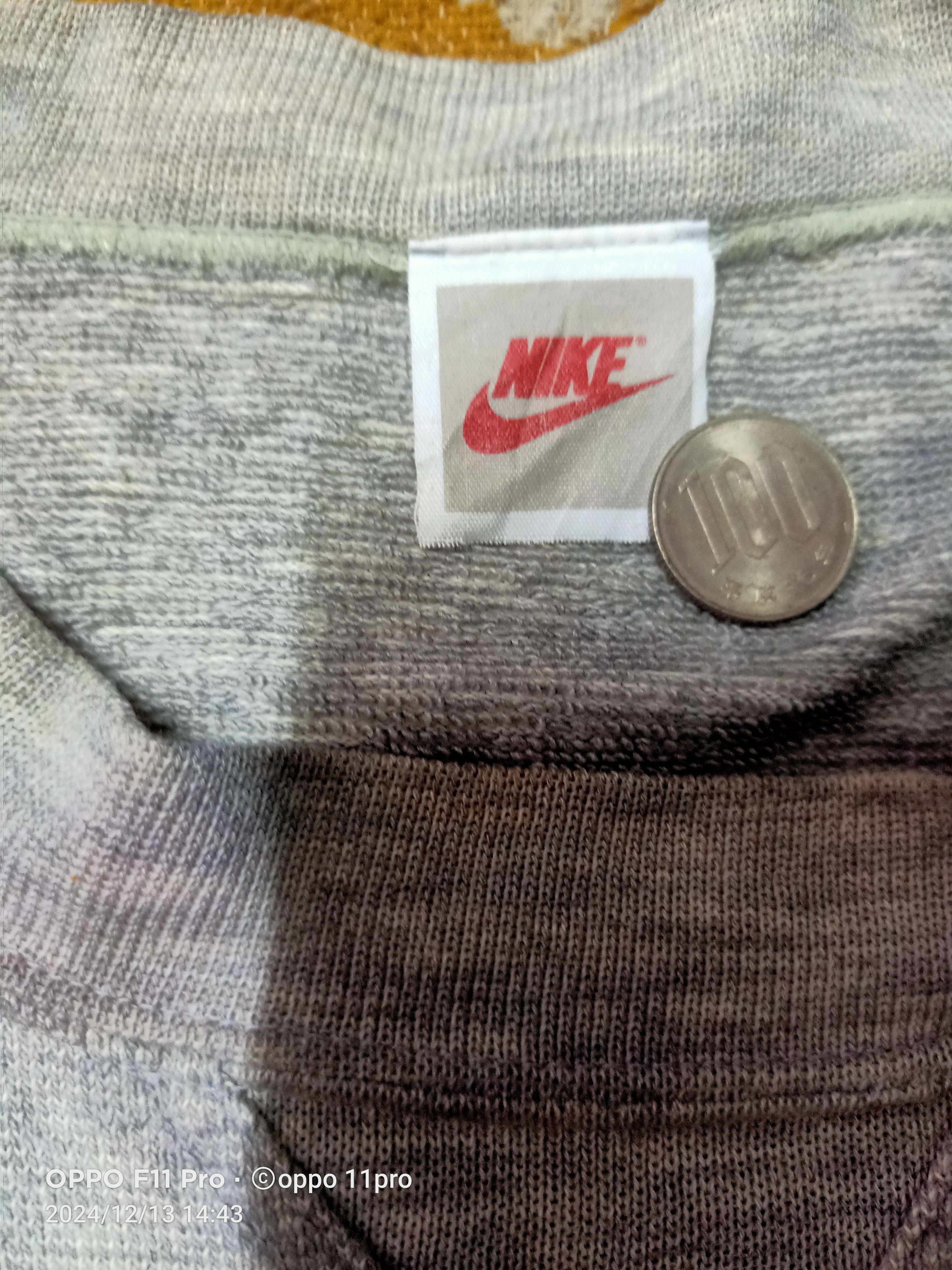 Nike × Vintage Nike Sweatshirt Vintage Japan Grey Tagged Size US L / EU 52-54 / 3 - 3 Thumbnail