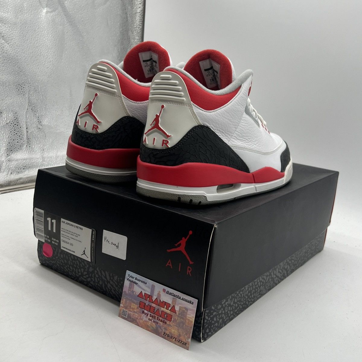 Jordan Brand Air Jordan 3 fire red Size US 11 / EU 44 - 5 Thumbnail