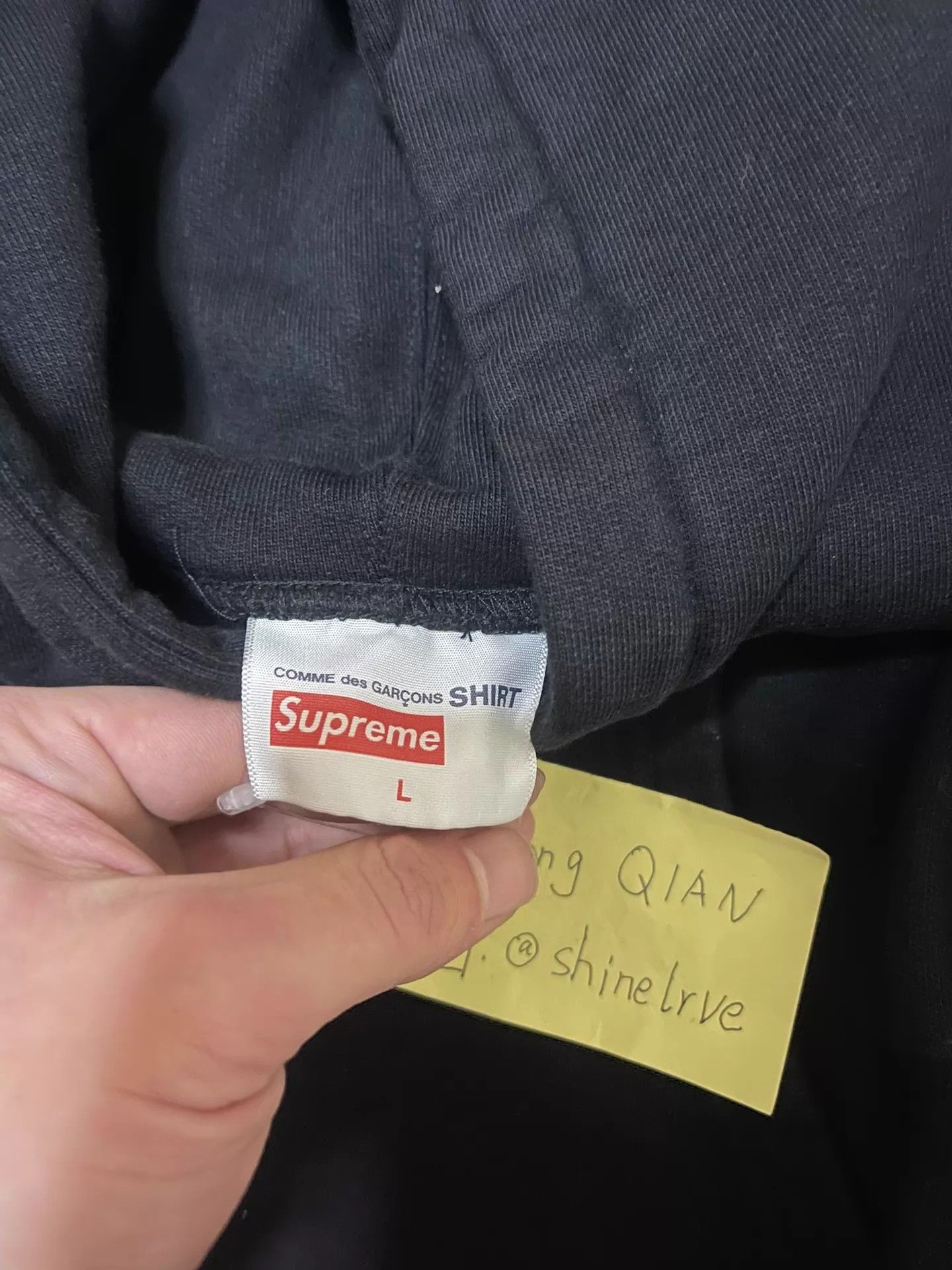 Supreme Supreme x CDG Split Box Logo Hoodie Black L New Size US L / EU 52-54 / 3 - 5 Thumbnail