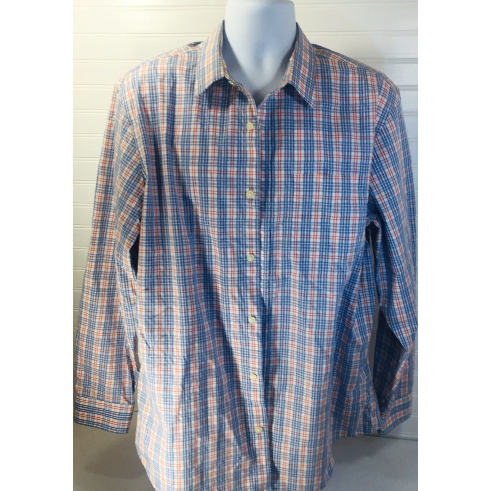 Banana Republic Banana Republic Non Iron Classic Fit Long Sleeve Plaid Button Shirt Mens XL Size US XL / EU 56 / 4 - 5 Thumbnail