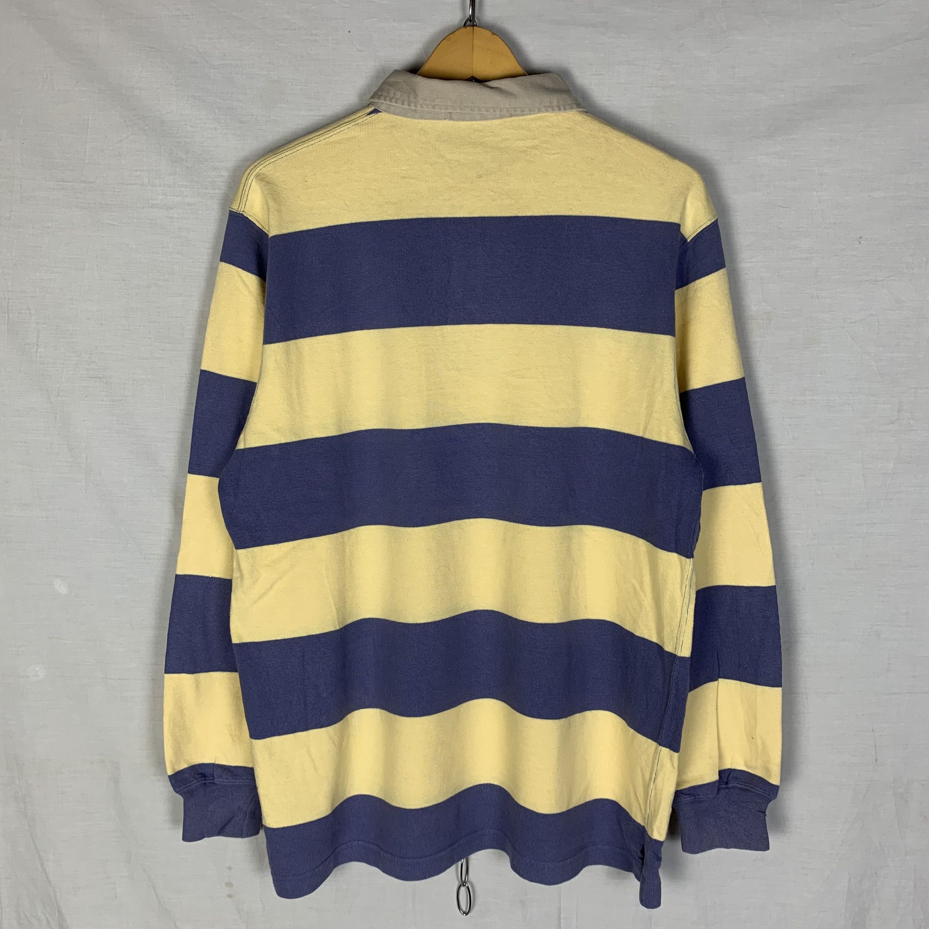 Polo Ralph Lauren Vintage Polo Ralph Lauren Rugby Shirt Striped Size US M / EU 48-50 / 2 - 2 Thumbnail