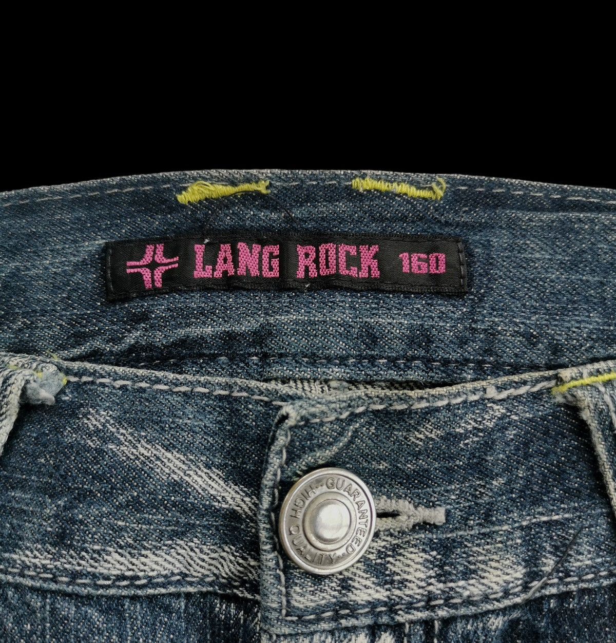 Japanese Brand Lang Rock Print Denim Jeans Size US 30 / EU 46 - 8 Thumbnail