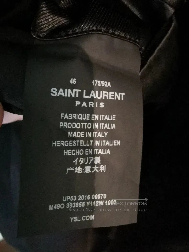 Saint Laurent Paris SAINT LAURENT Genuine Leather Trim Coat. Size US S / EU 44-46 / 1 - 4 Thumbnail