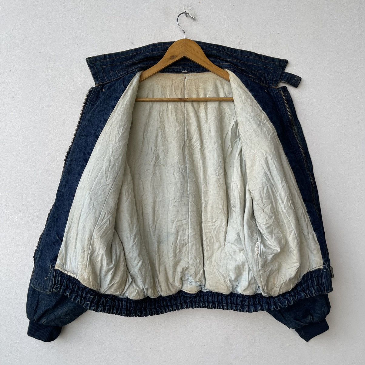 Marithe + Francois Girbaud Vintage Japanese Denim Indigo Bomber Utility Jacket Size US L / EU 52-54 / 3 - 5 Thumbnail