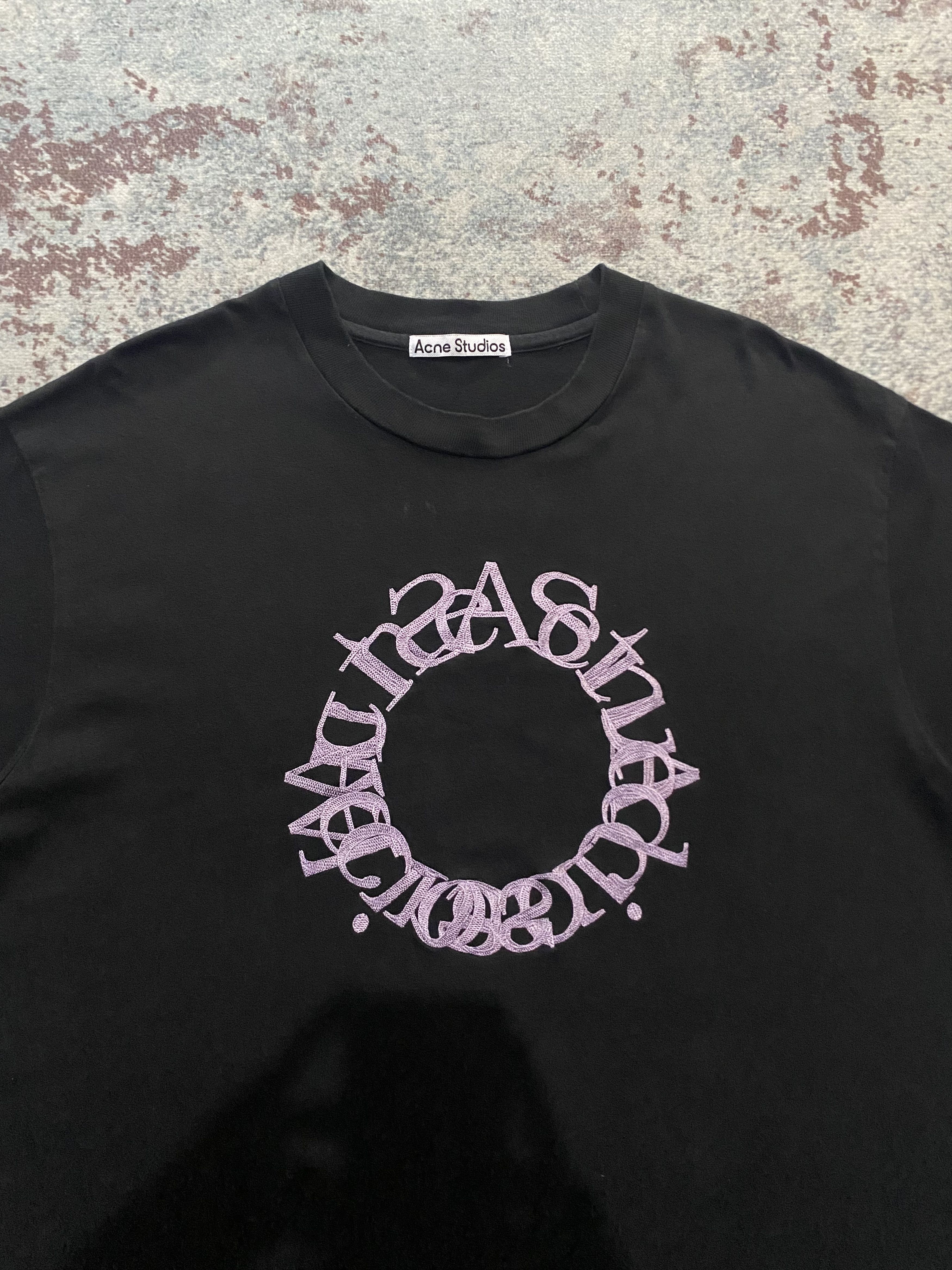 【ヴィンテージ加工】Acne Studios ロゴデザインTシャツ Acne Studios × Japanese Brand × Vintage Rare Vintage Acne