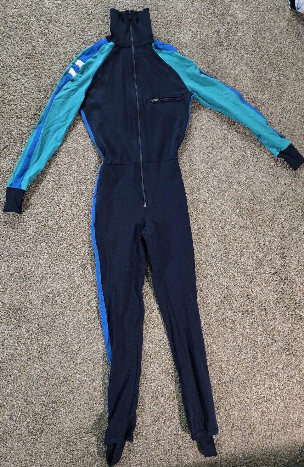 Odlo Vintage Odlo Ski Suit Navy Teal Blue White Mens Medium 50 Size ONE SIZE - 1 Thumbnail