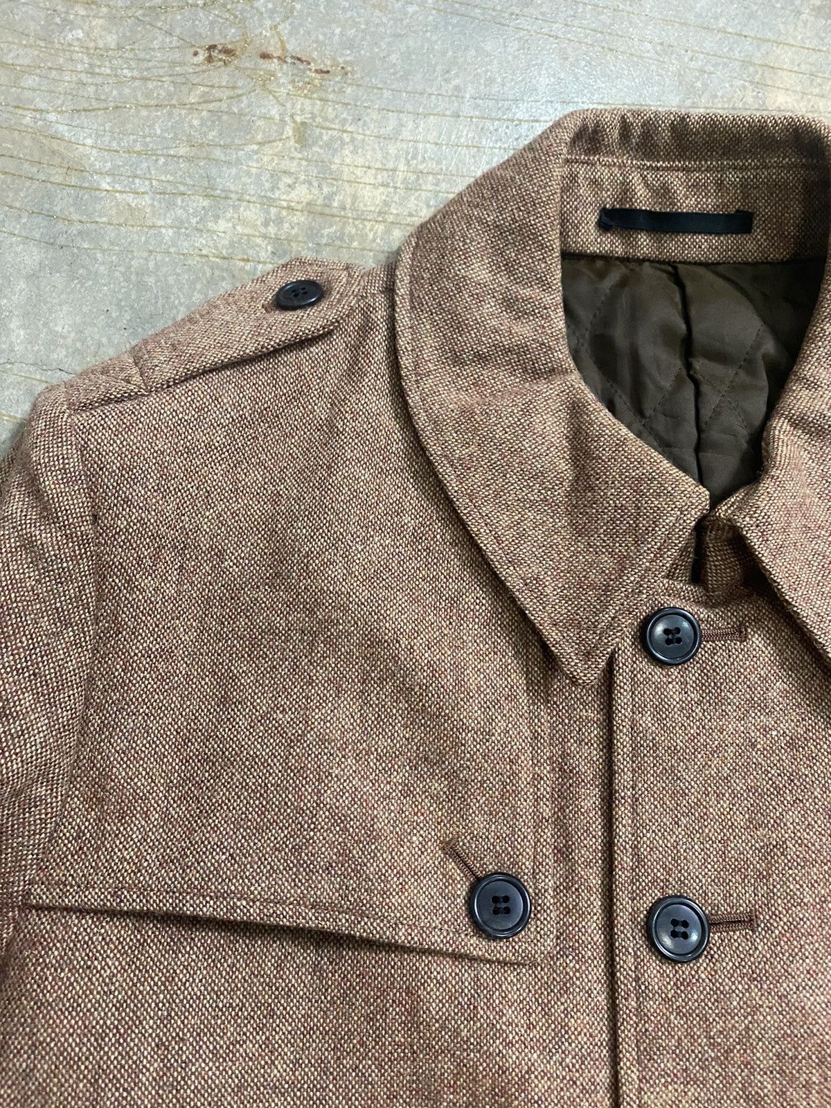 Yohji Yamamoto Vtg Yohji Yamamoto Wool Trench jacket Size US M / EU 48-50 / 2 - 5 Thumbnail