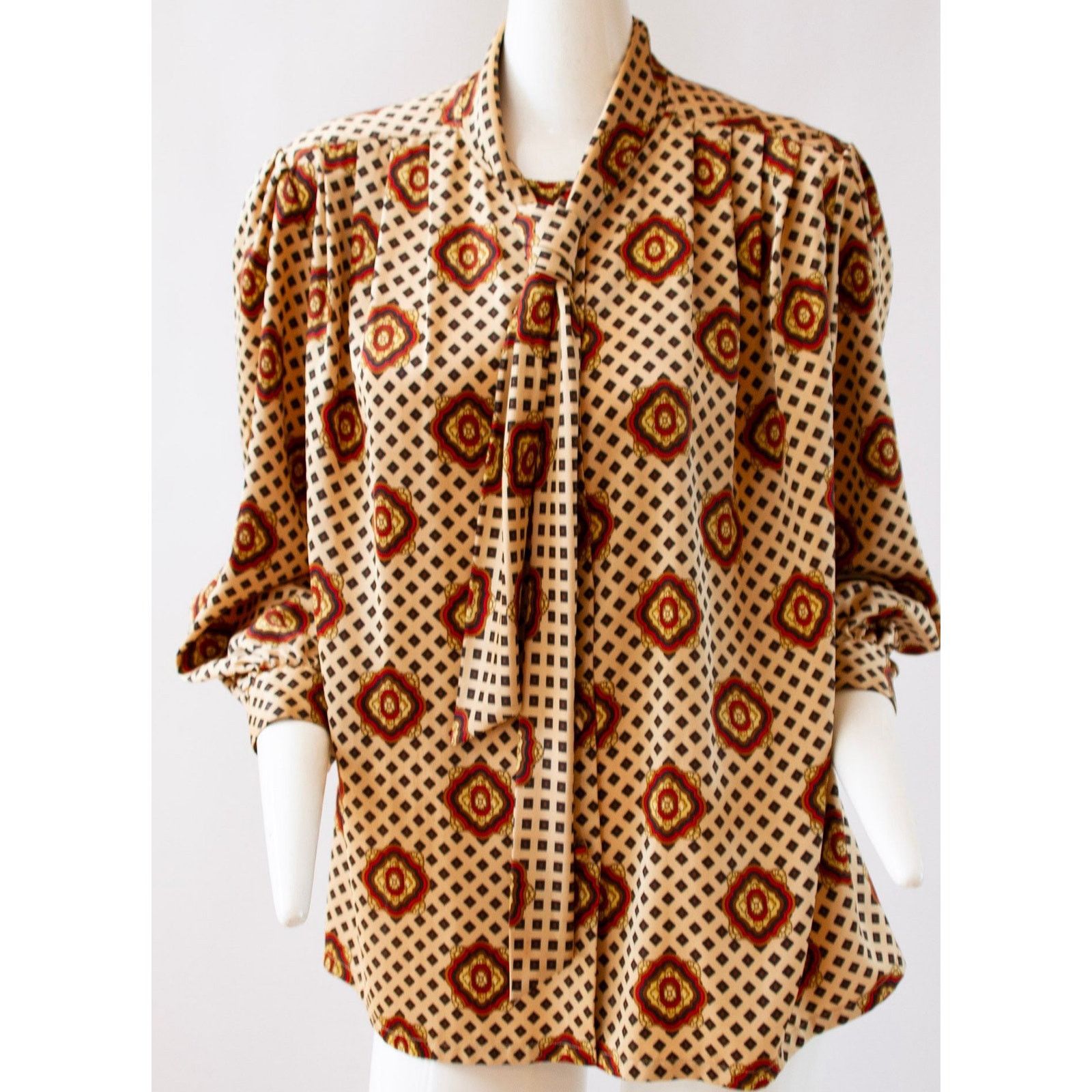 Other Koret Career Paisley Patterned Print Blouse - Size 20W/40 Size 3XL / US 20-22 - 1 Thumbnail