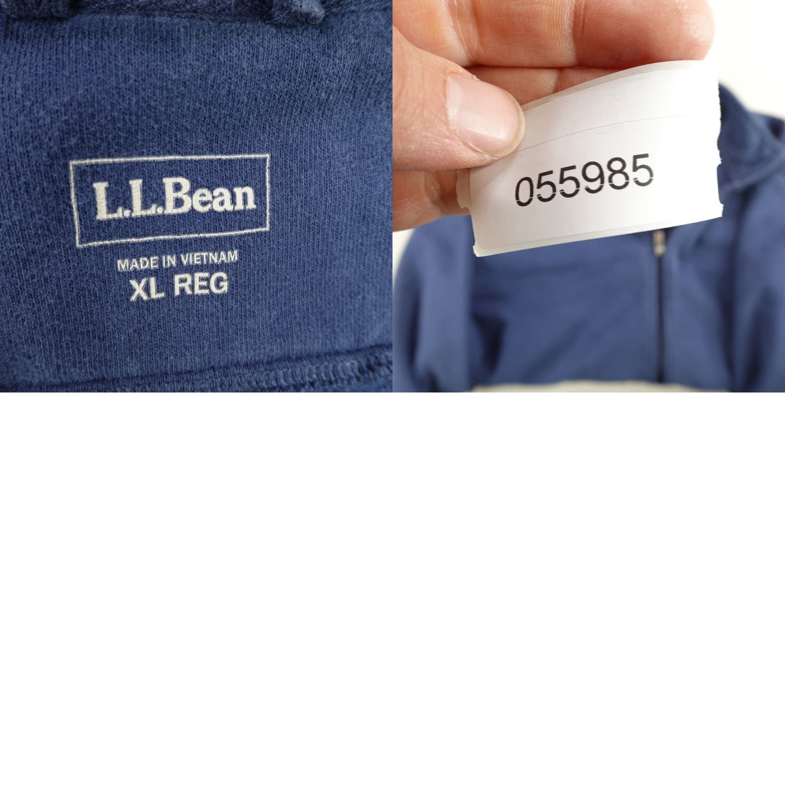 Vintage VINTAGE LL Bean Jacket Men XL Blue Full Zip Fleece Mid-Length Casual Outdoor Coat Size US XL / EU 56 / 4 - 8 Thumbnail