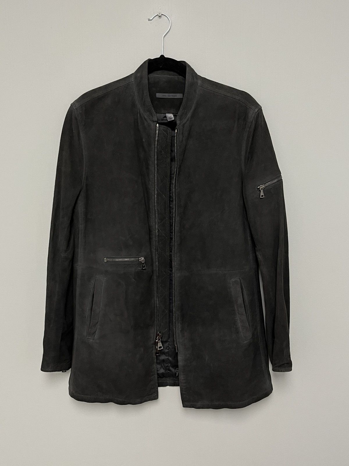John Varvatos 3/4 Length Suede Jacket Size EU 44 USA 34 small Size US S / EU 44-46 / 1 - 6 Thumbnail