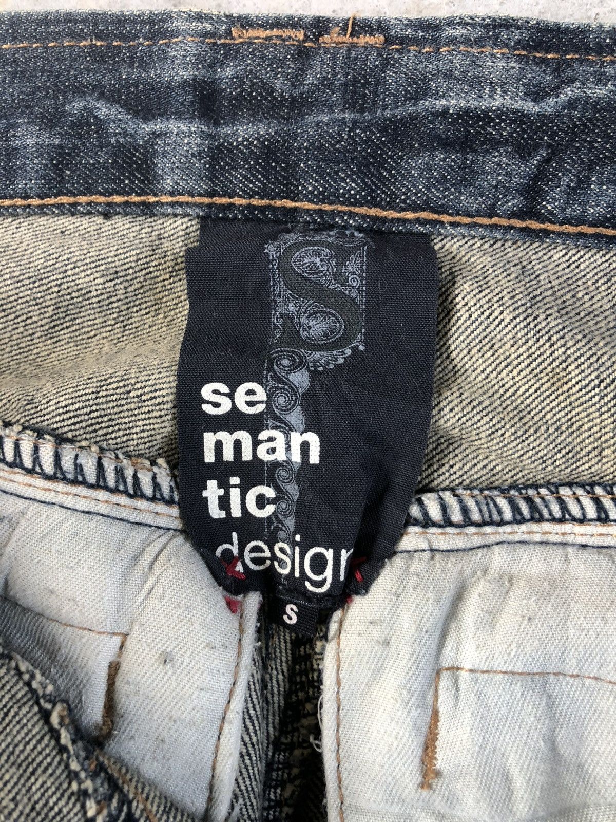 semanticdesign Semantic Design Flared Jeans Multipocket Mudwash Distressed Size US 30 / EU 46 - 20 Thumbnail