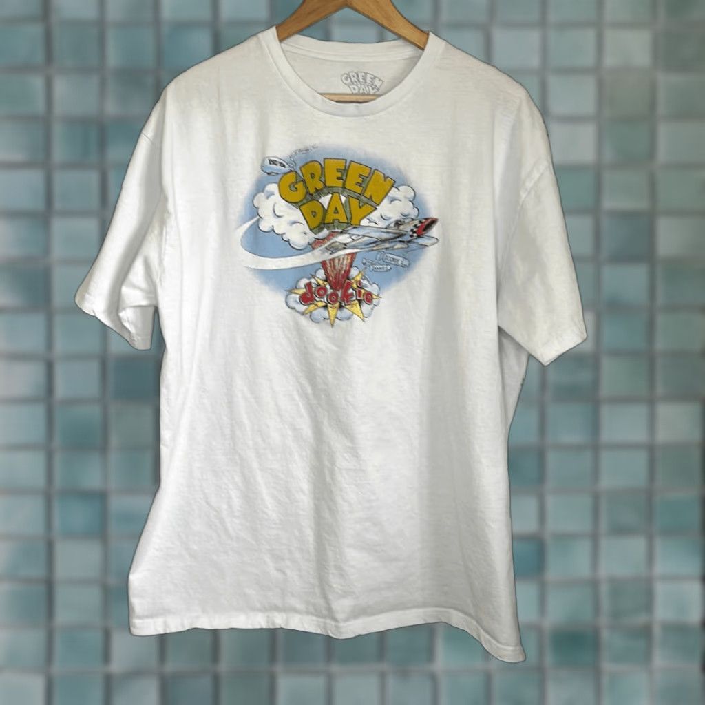 Vintage Green Day Mens White Short Sleeve Tshirt 2XL Dookie Shirt Size White Men Braves? Size US XXL / EU 58 / 5 - 1 Thumbnail