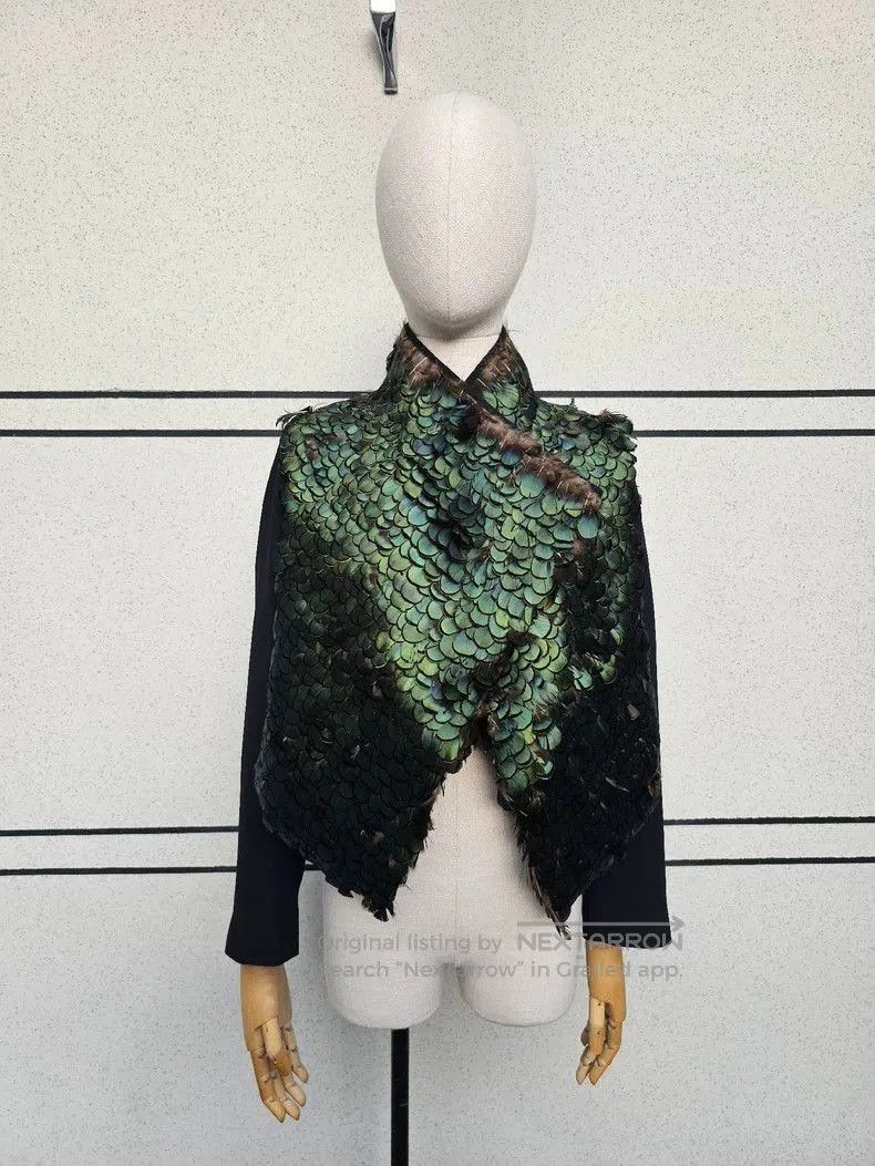 Ann Demeulemeester Ann Demeulemeester Feather Jacket for Women. Size M / US 6-8 / IT 42-44 - 2 Thumbnail