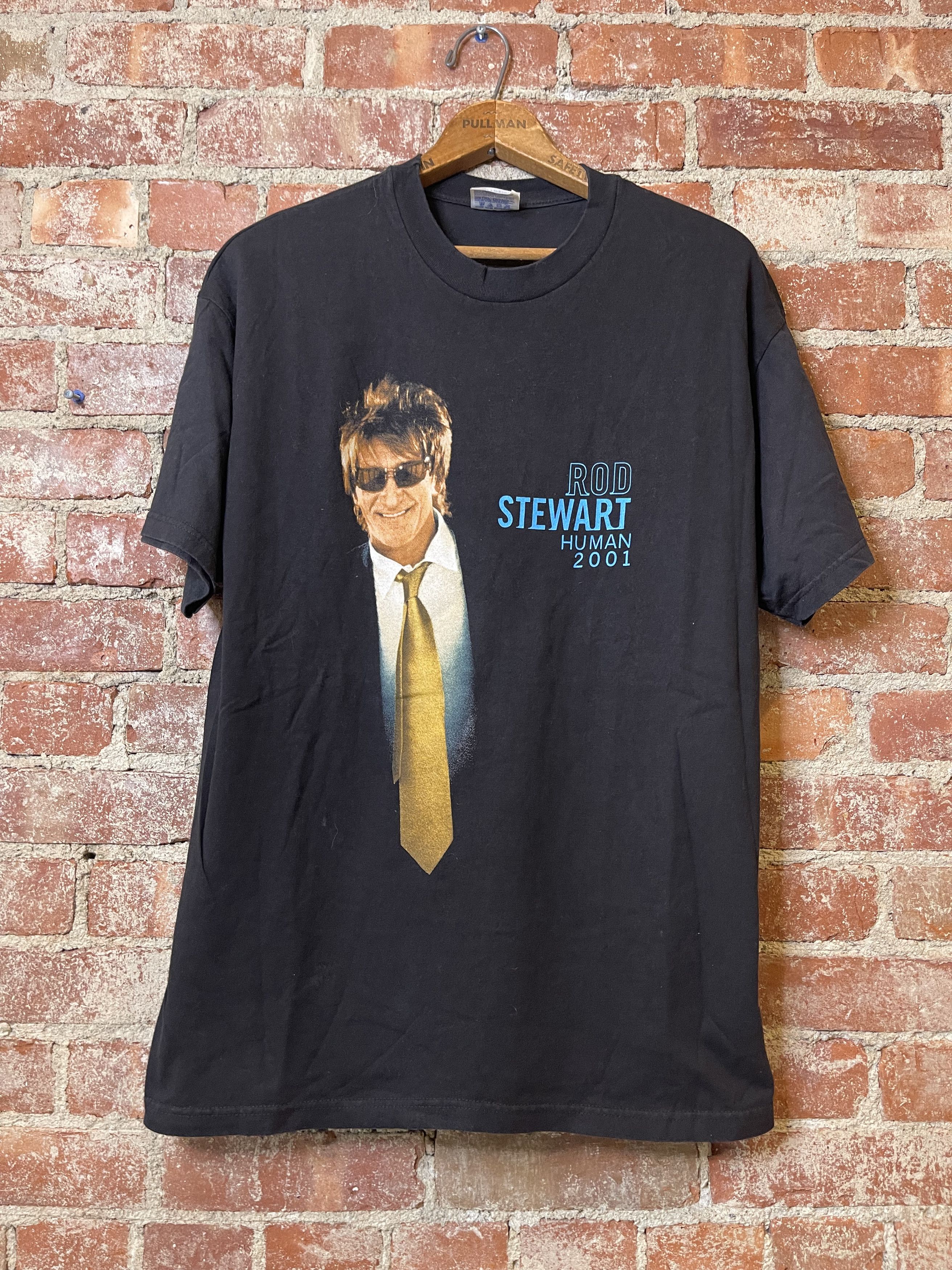 Band Tees × Vintage 2001 Rod Steward Human Tour Concert T-Shirt Size US L / EU 52-54 / 3 - 3 Thumbnail