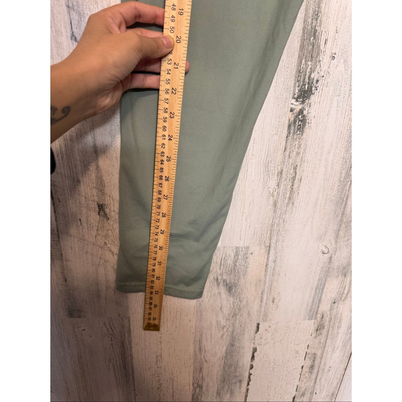 Jockey Jockey Olive Green High Waist Pocket Leggings | Stretch Active Pants – Size XL Size 32" / US 10 / IT 46 - 11 Thumbnail