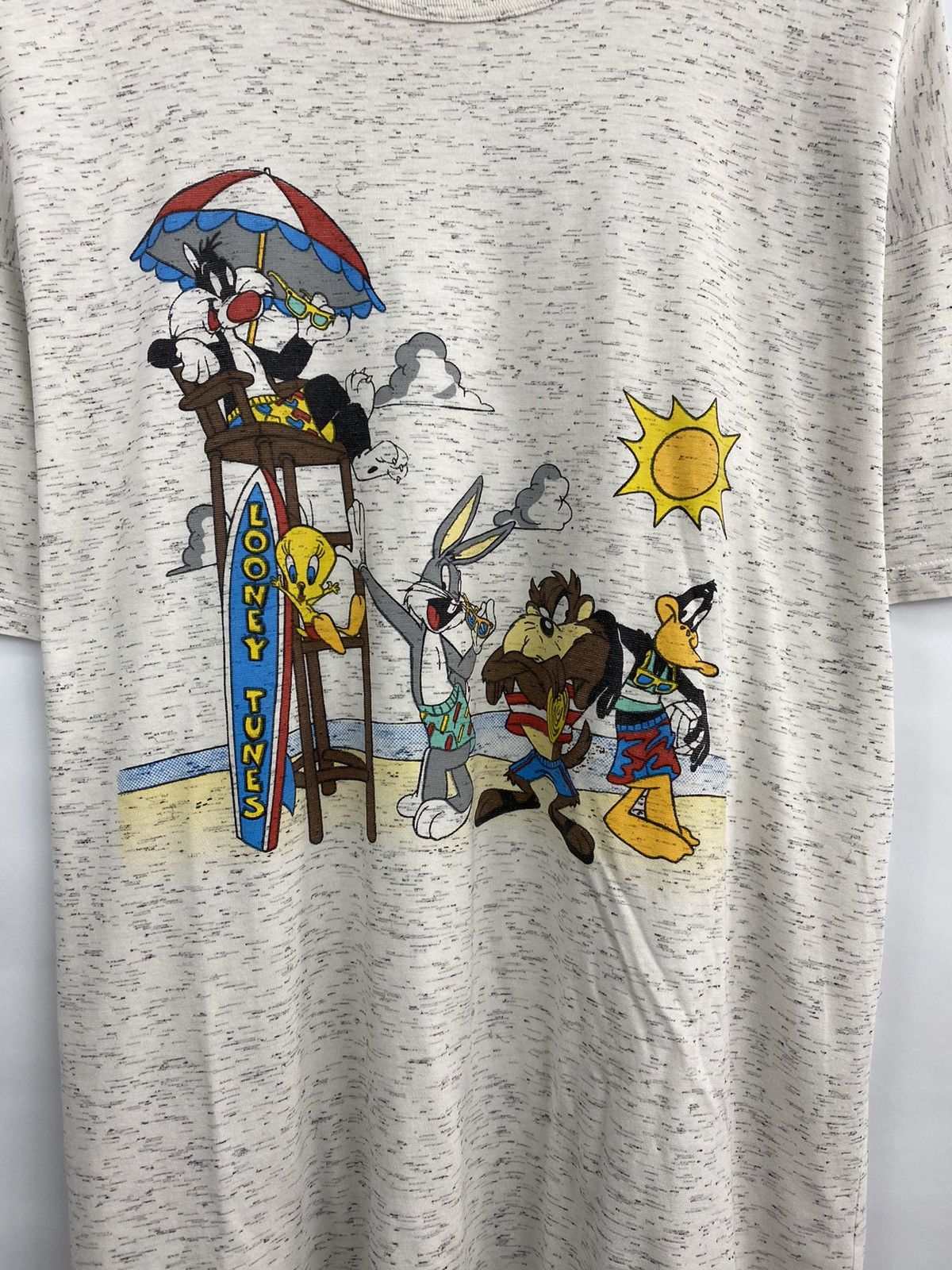 Warner Bros Vintage 1990 Looney Tunes Warner Bros Retro T-Shirt Rare Size US XL / EU 56 / 4 - 4 Thumbnail