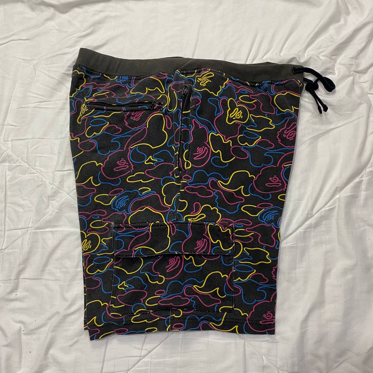 Bape Bape Green Camo Neon Sweatpant Tactical Cargo Size US 36 / EU 52 - 6 Thumbnail