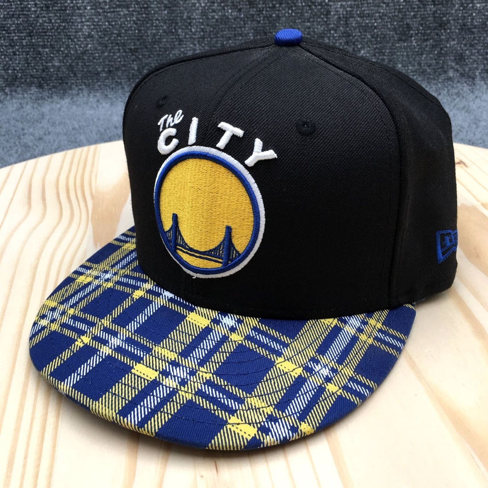 New Era Golden State Warriors New Era Snapback Hat Men Black OS Adjustable Flat Brim Size ONE SIZE - 2 Thumbnail