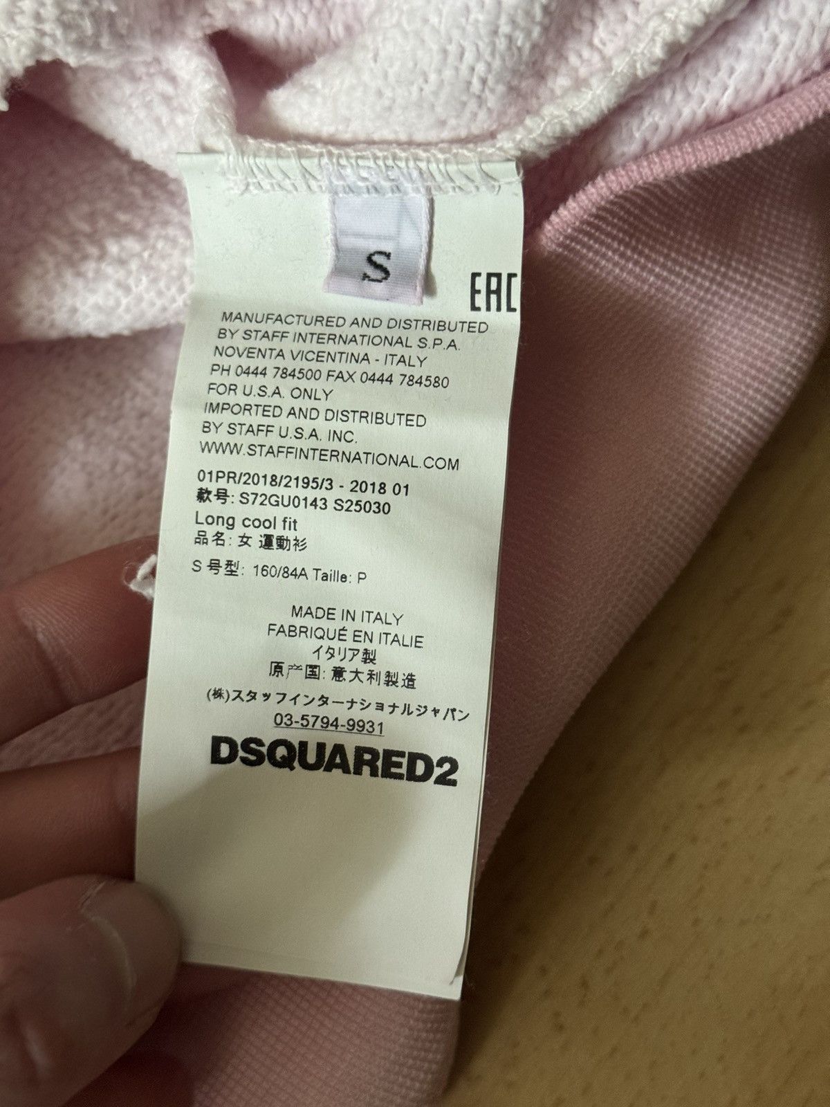 Dsquared2 SS/18 Dsquared Logo Sweatshirt pink Size US S / EU 44-46 / 1 - 5 Thumbnail