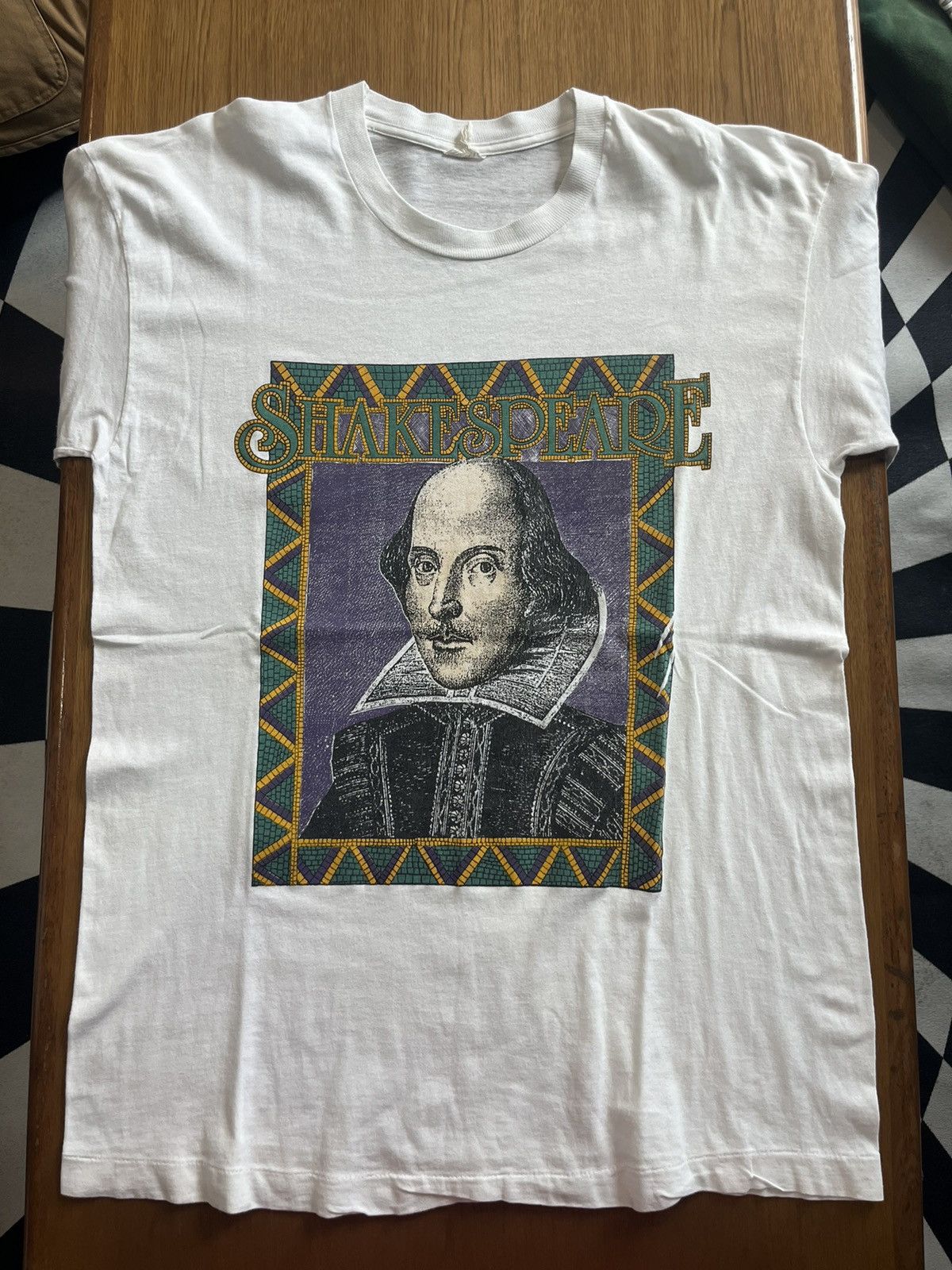 Arts & Science Vintage SHAKESPEARE Artwork Design 90’s Tshirt Size US L / EU 52-54 / 3 - 3 Thumbnail