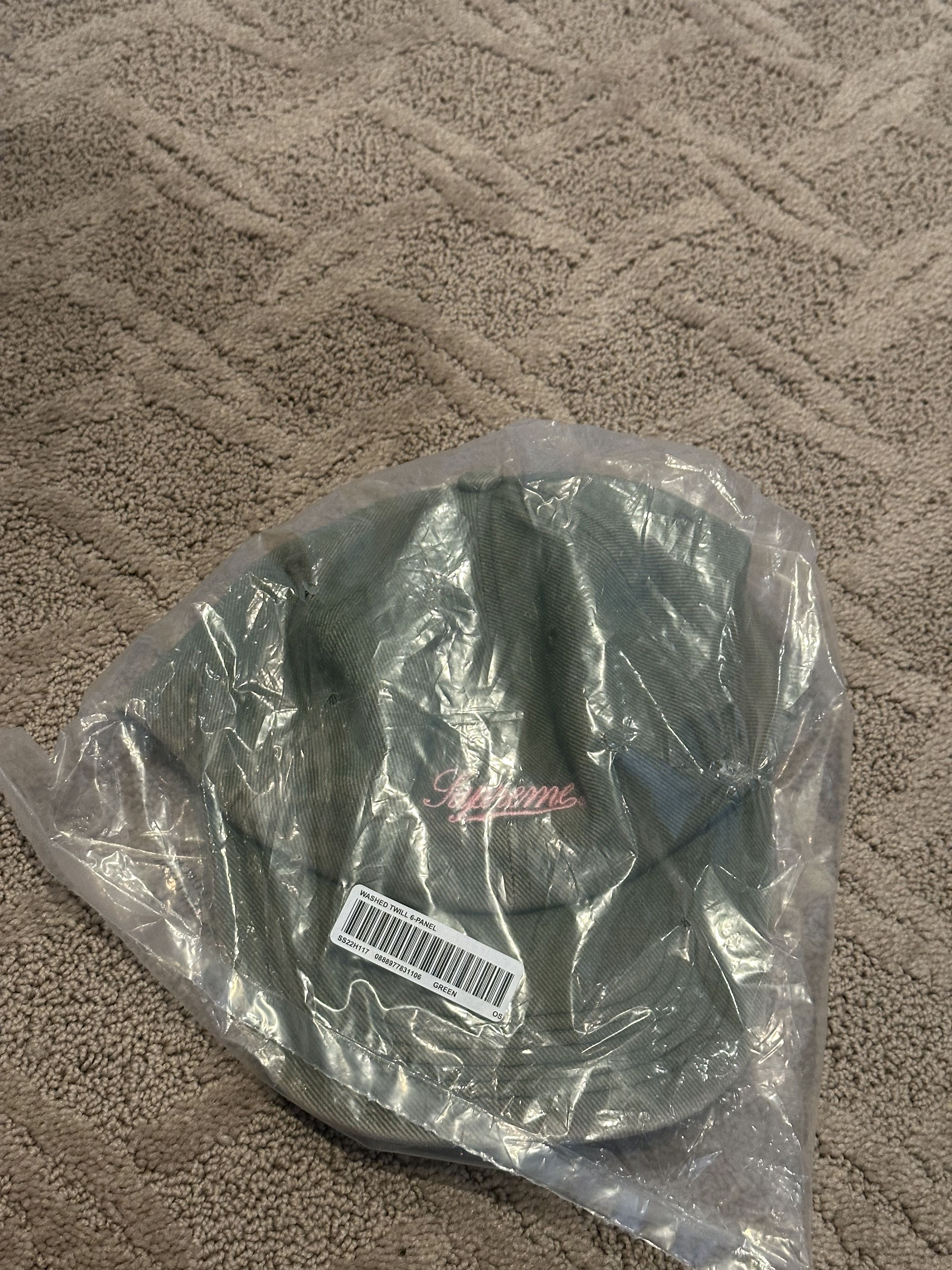 Supreme Supreme washed twill 6-panel green hat Size ONE SIZE - 1 Thumbnail