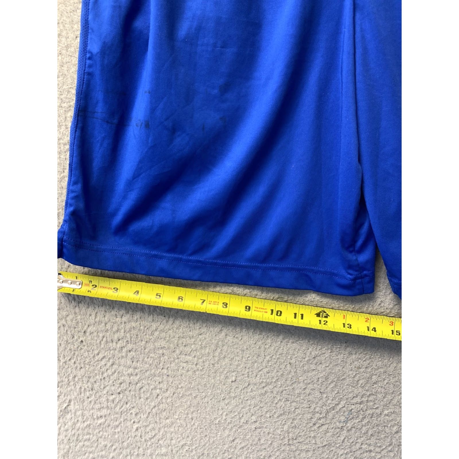 Nike NIKE Dri-Fit Blue Shorts Men's Large Elastic Waist Solid Sports Regular Inseam 8 Size US 33 - 5 Thumbnail