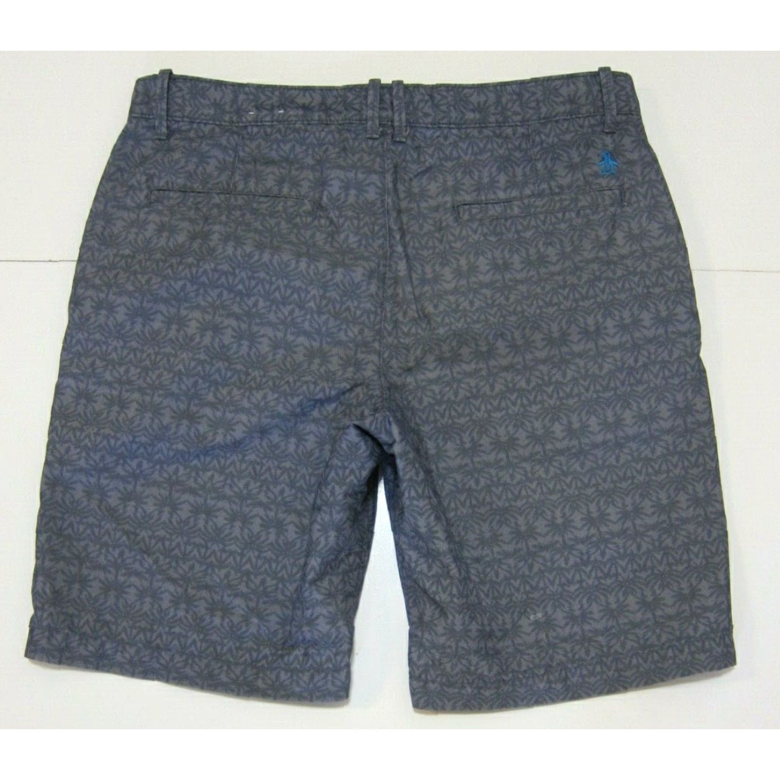 Vintage Penguin Munsingwear Cotton Palm Tree Grey Chino Bermuda Casual Shorts Women 32 Size 24" / US 00 / IT 34 - 7 Thumbnail