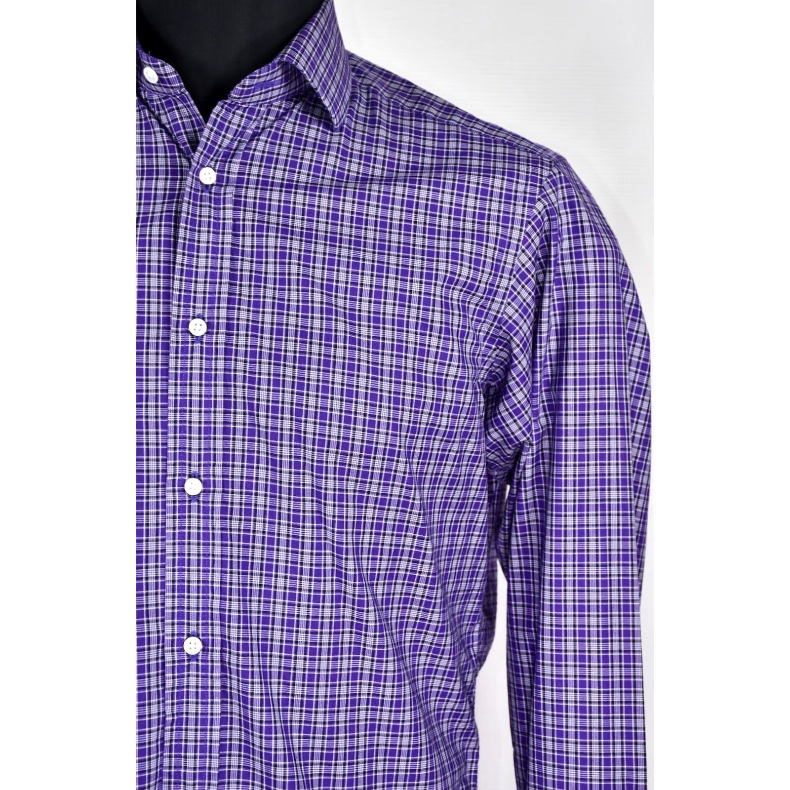 Ralph Lauren Purple Label Ralph Lauren Purple Label Purple Check Shirt Men's 15 Regular 100% Cotton, Redefine: Purple Label Shirt for Men Size US M / EU 48-50 / 2 - 5 Thumbnail