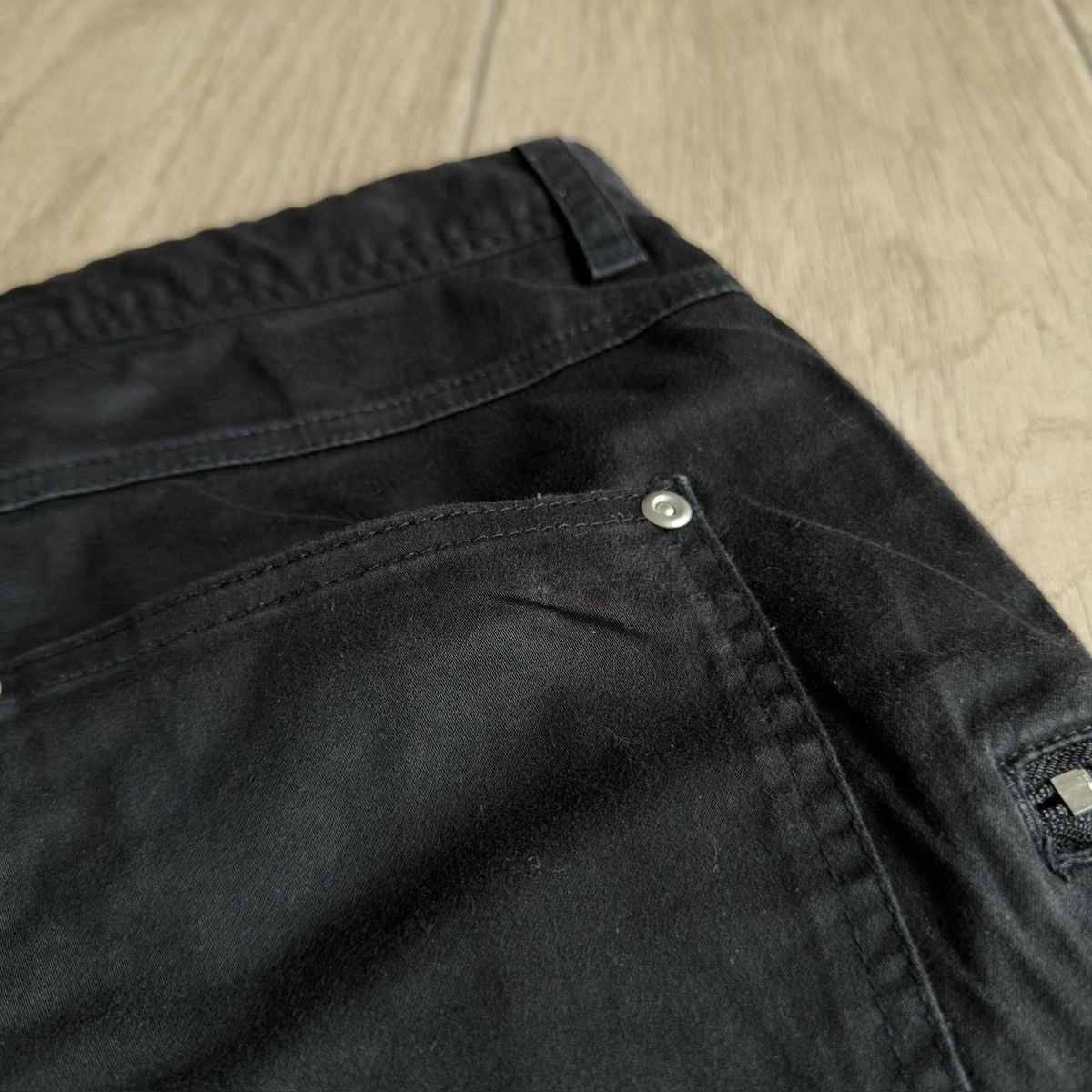 semanticdesign Brushed Cotton Zipper Cargo Stacked Pants Size US 31 - 7 Thumbnail