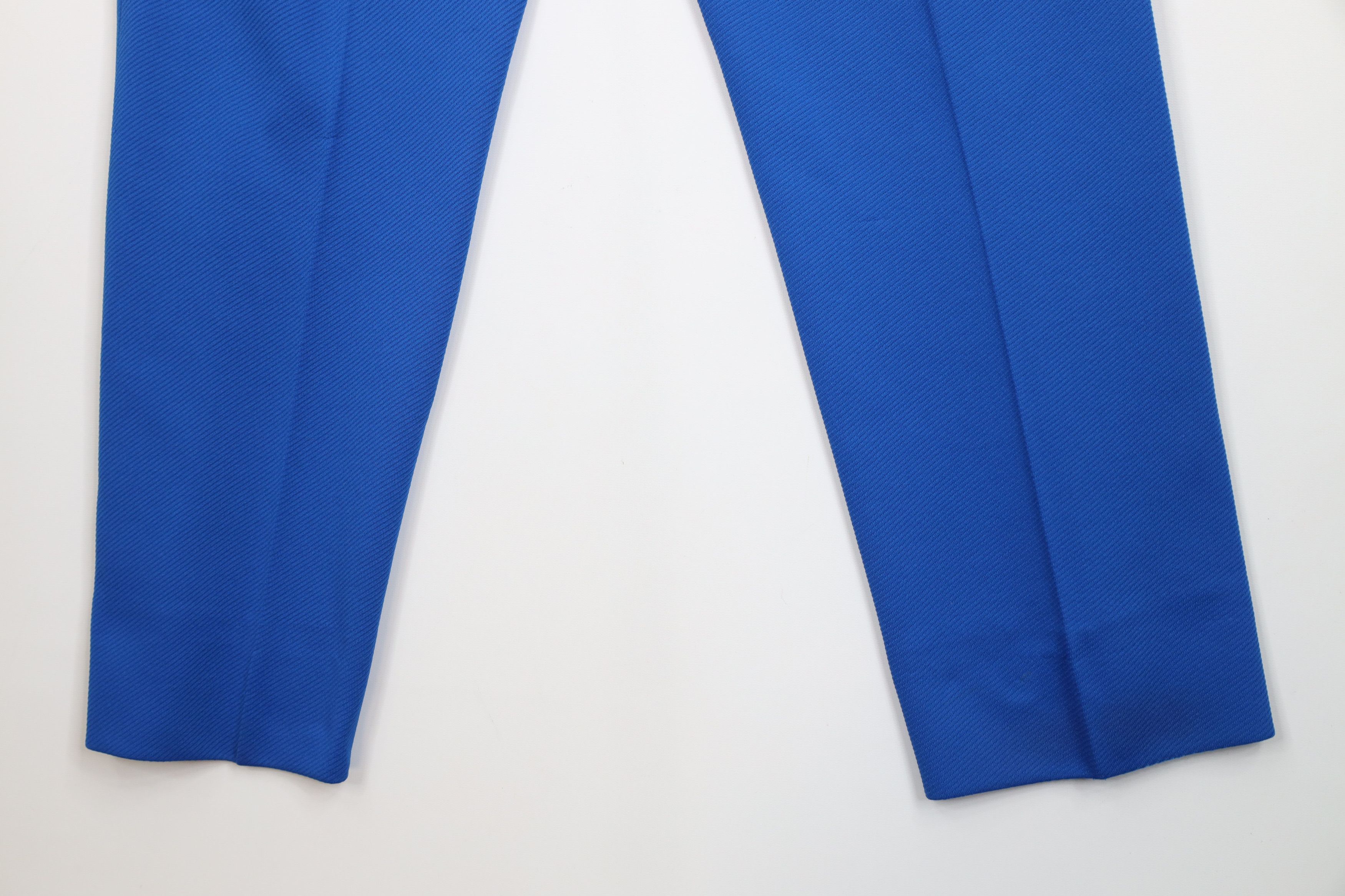 Vintage Vintage 70s Streetwear Wide Leg Chino Pants Royal Blue USA Size US 38 / EU 54 - 12 Thumbnail