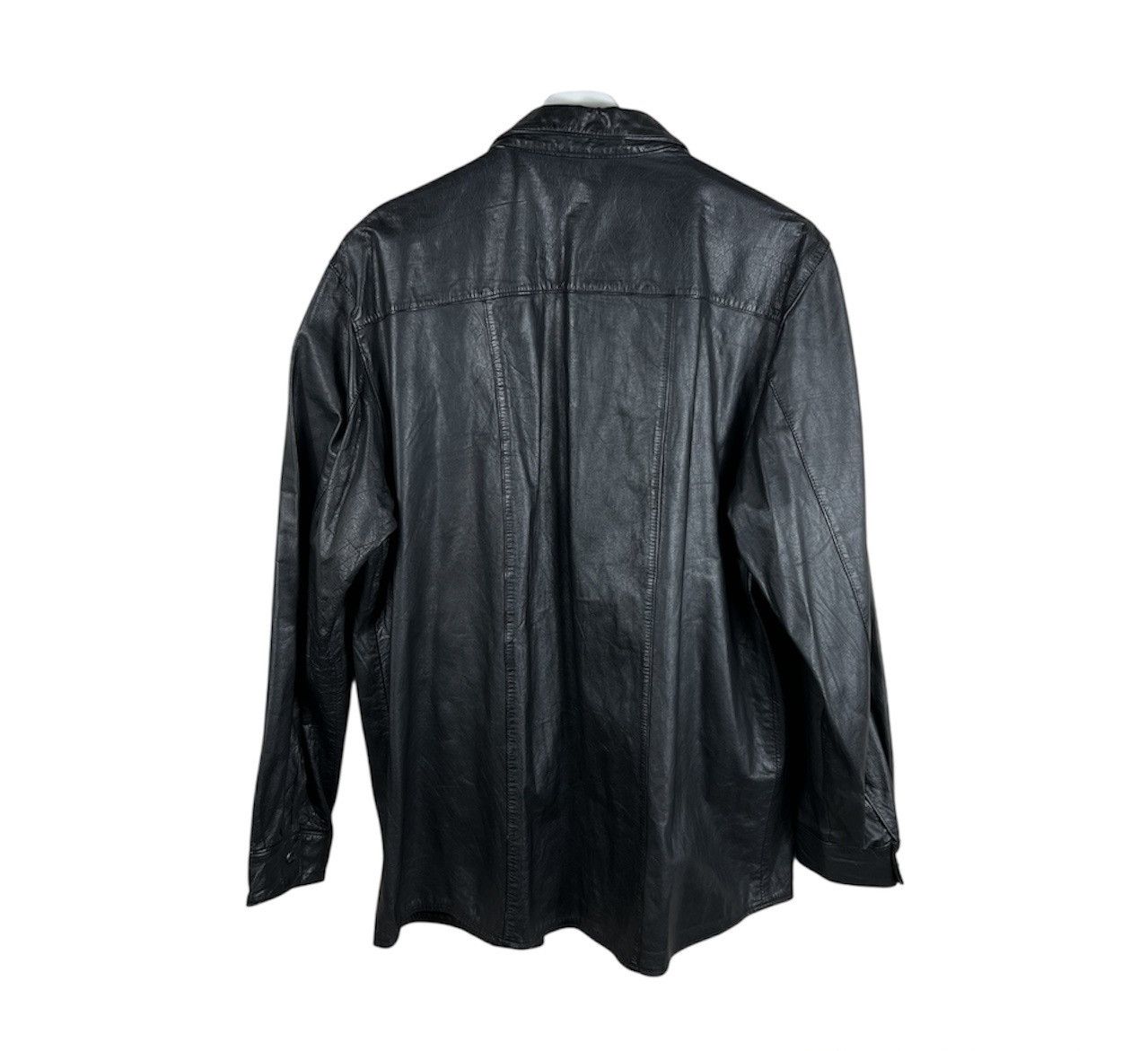 Guidi Vintage 90s avant garde leather shirt button up with pocket Size US M / EU 48-50 / 2 - 2 Thumbnail