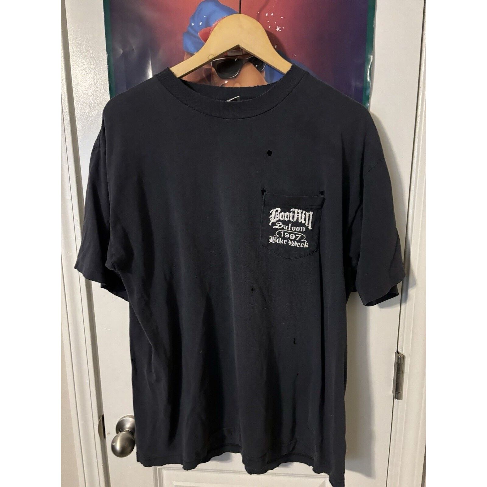 Other vintage black boothill 97 rare shredded faded T-shirt XL Size US XL / EU 56 / 4 - 2 Thumbnail