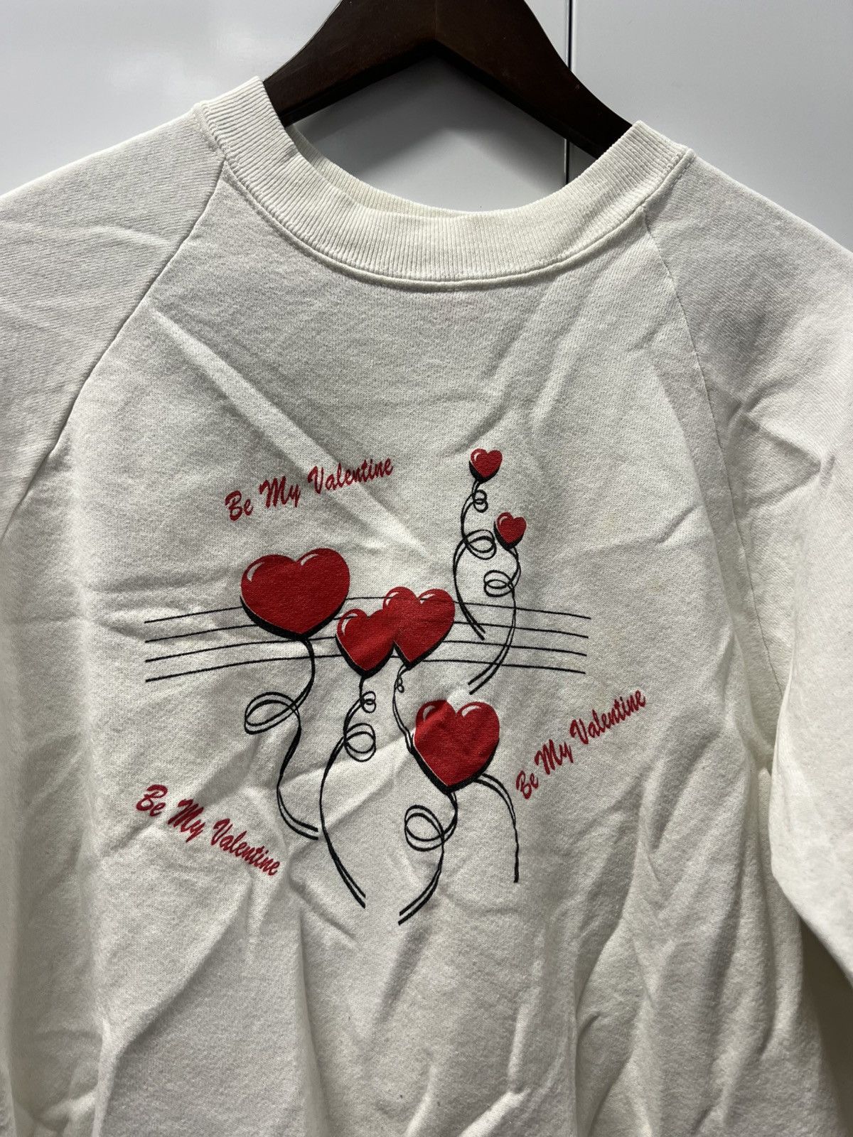 Vintage 90's VTG Vintage Be My Valentine Retro Hearts Indie Sweater Size US L / EU 52-54 / 3 - 3 Thumbnail