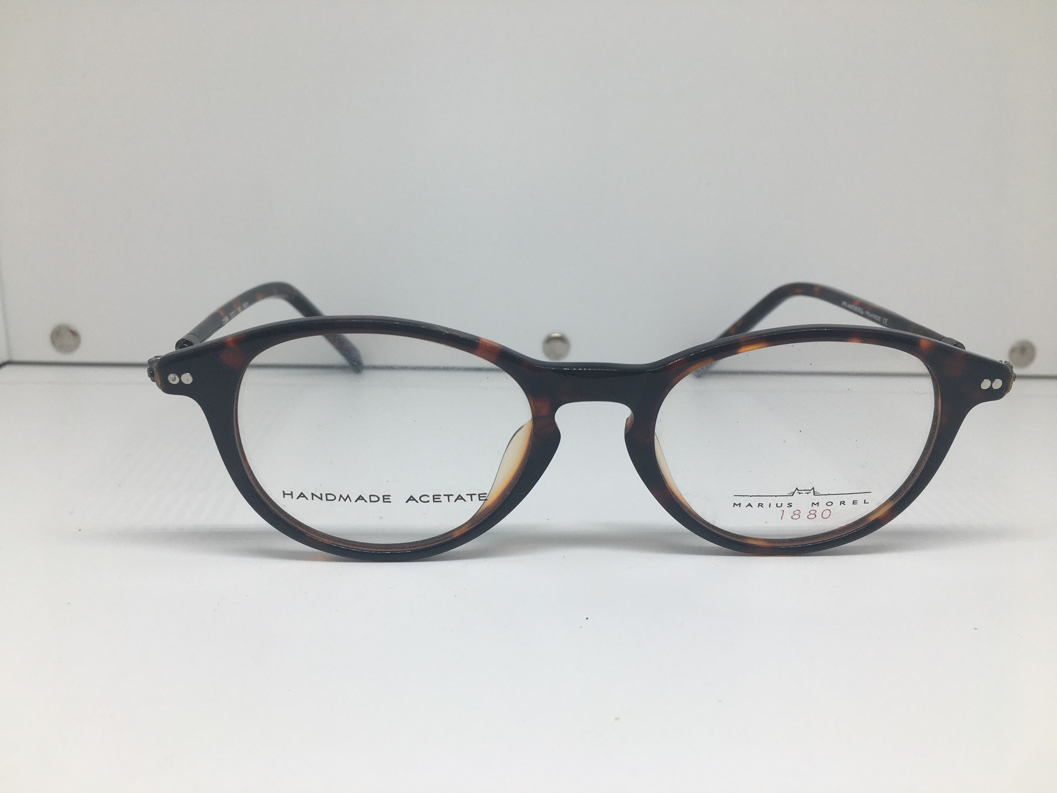 Vintage Marius Morel 1880 Tortoise Eyeglasses France Ivy League Size ONE SIZE - 1 Thumbnail