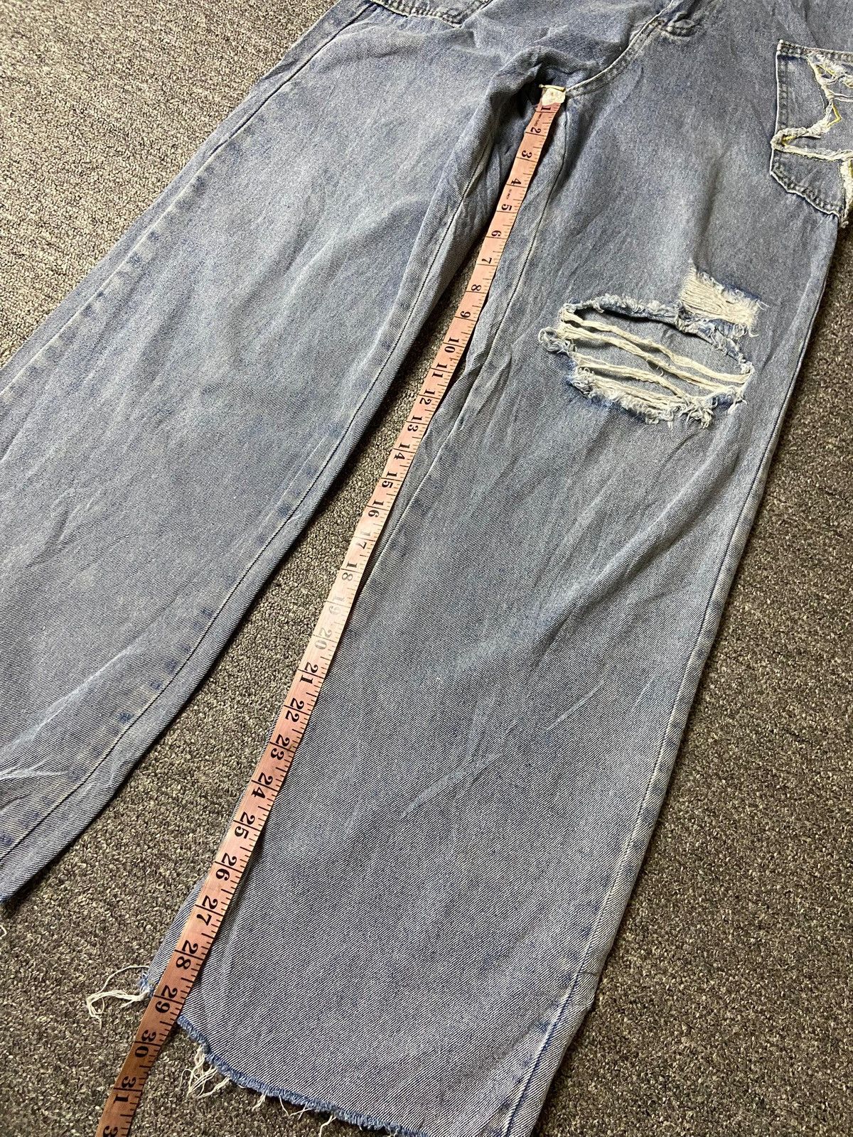 Japanese Brand ROMWE Brand Distressed Denim Ripped Jeans (158) Size 25" / US 0 / IT 36 - 6 Thumbnail